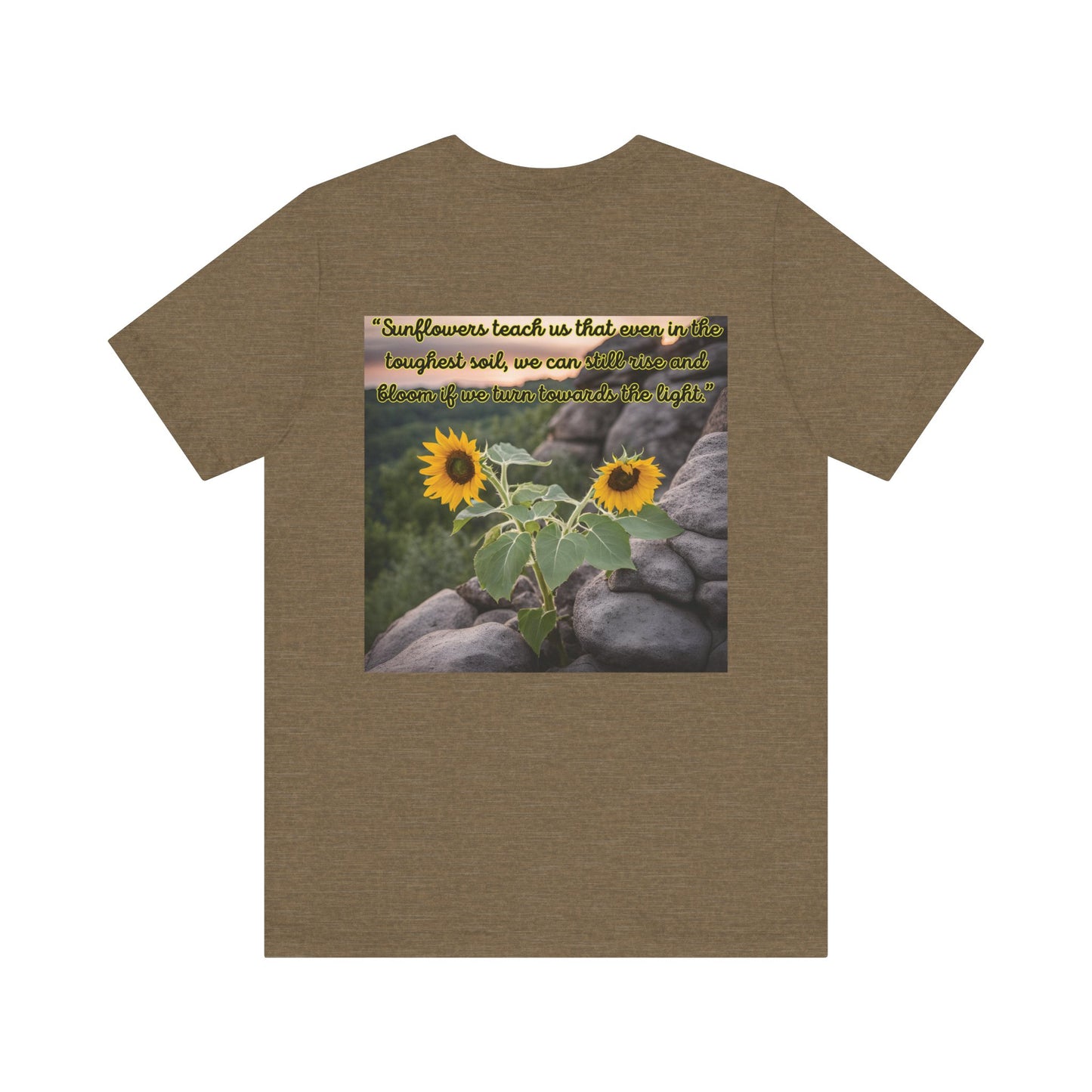 "Sunflower - Rise" Unisex Jersey Short Sleeve Tee 2