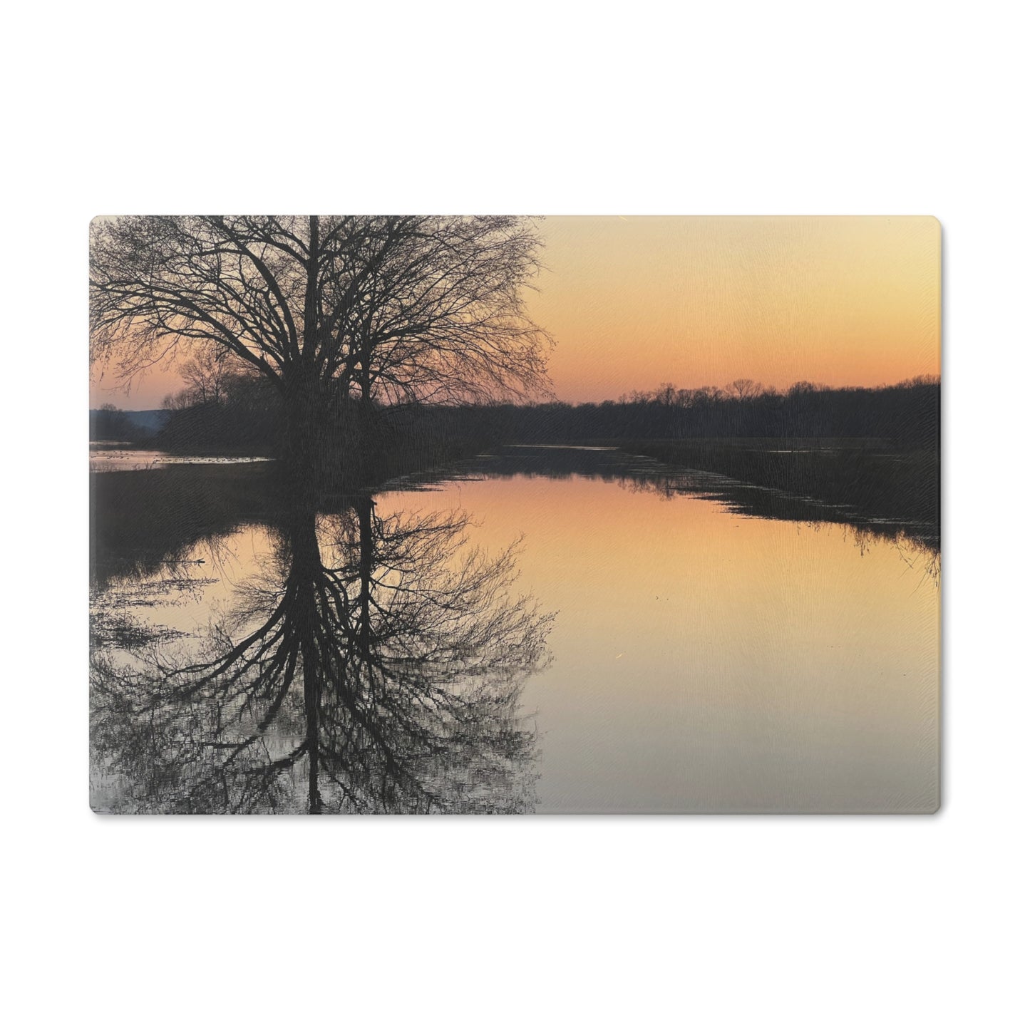 "Reflections At Sunset" Cutting Board