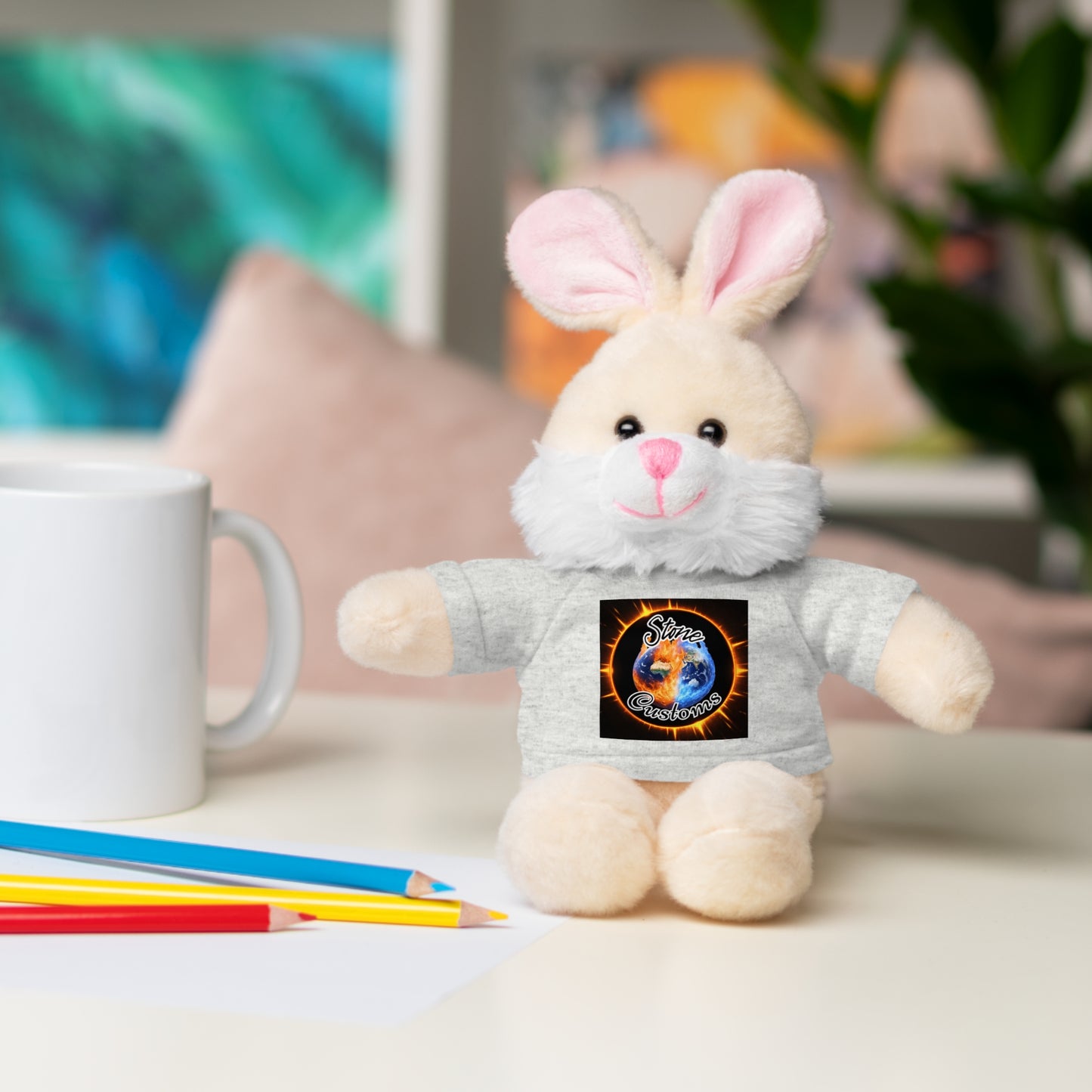 "Stone Customs" Stuffed Animals with Logo Tee