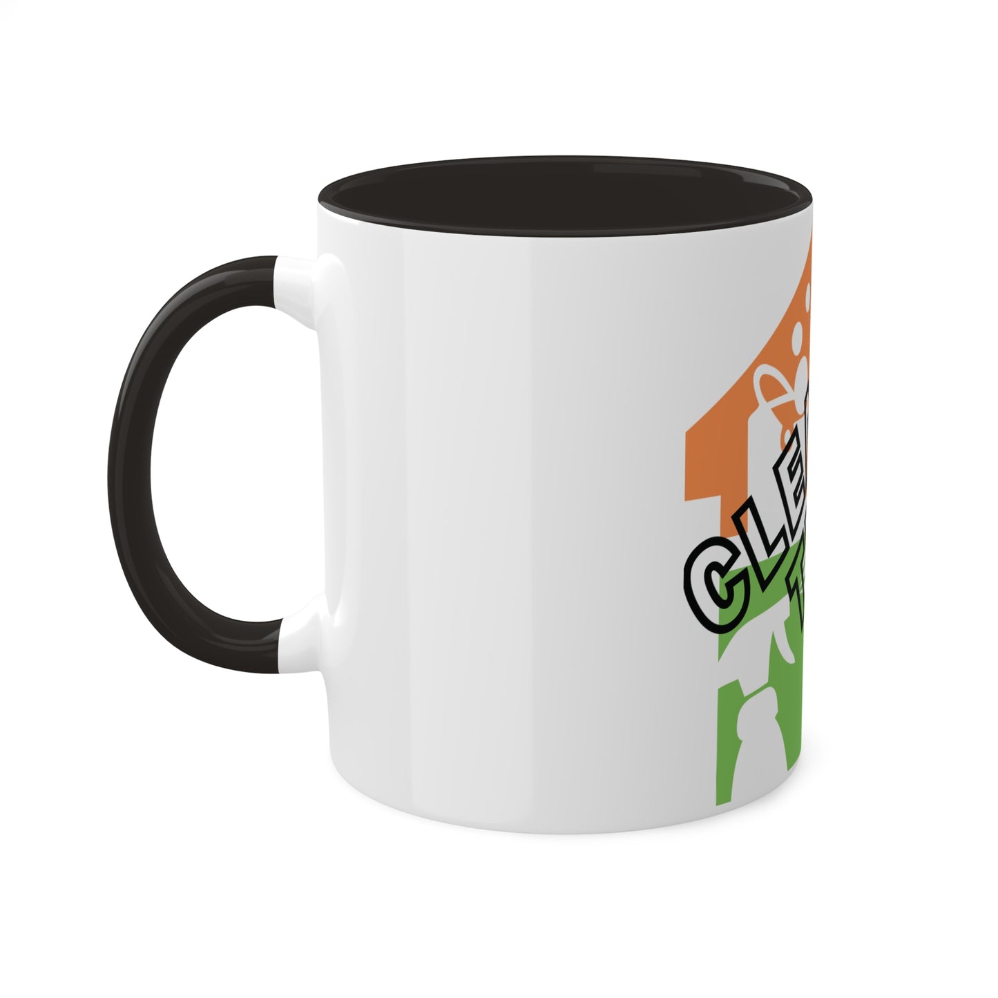 "Cleaning That Fitz" Logo Colorful Mugs, 11oz