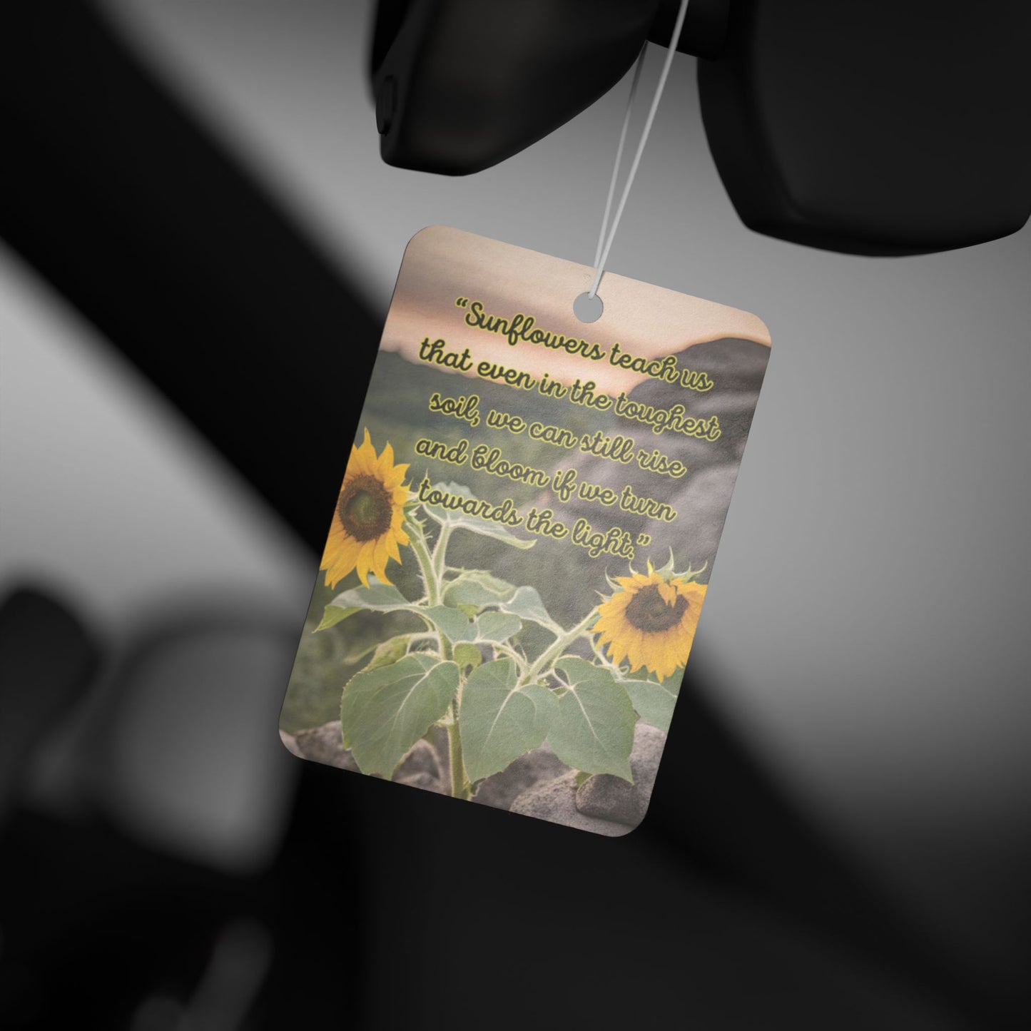 Rise Like Sunflowers" Car Air Freshener