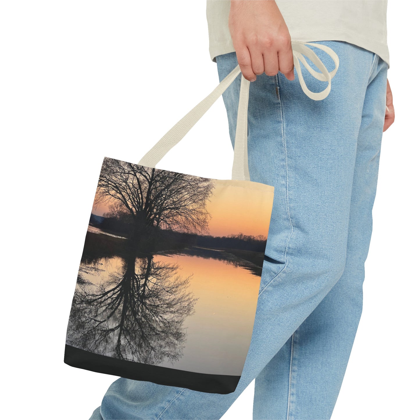 “Reflection At Sunset” Tote Bag (AOP)