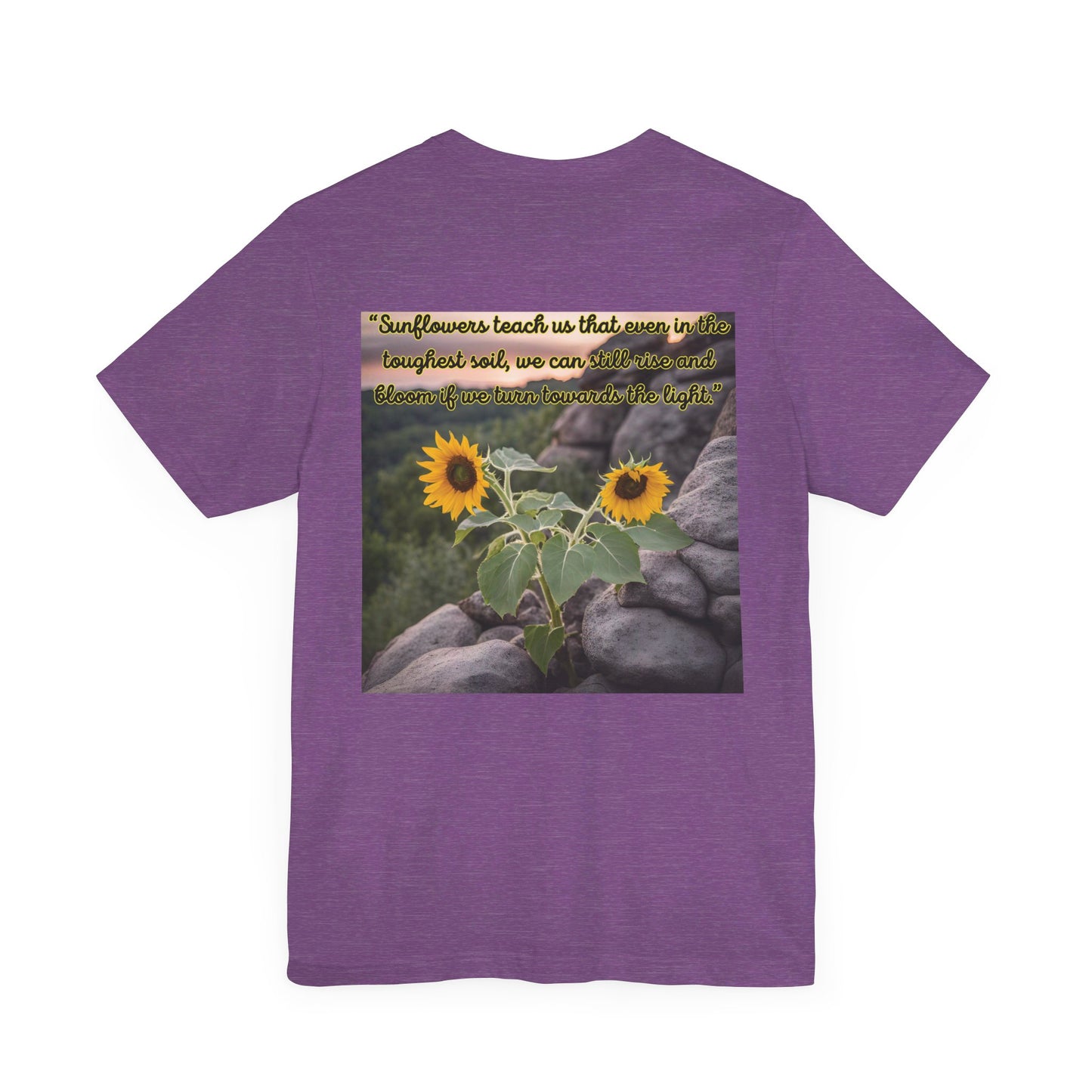 "Sunflower - Rise" Unisex Jersey Short Sleeve Tee 3