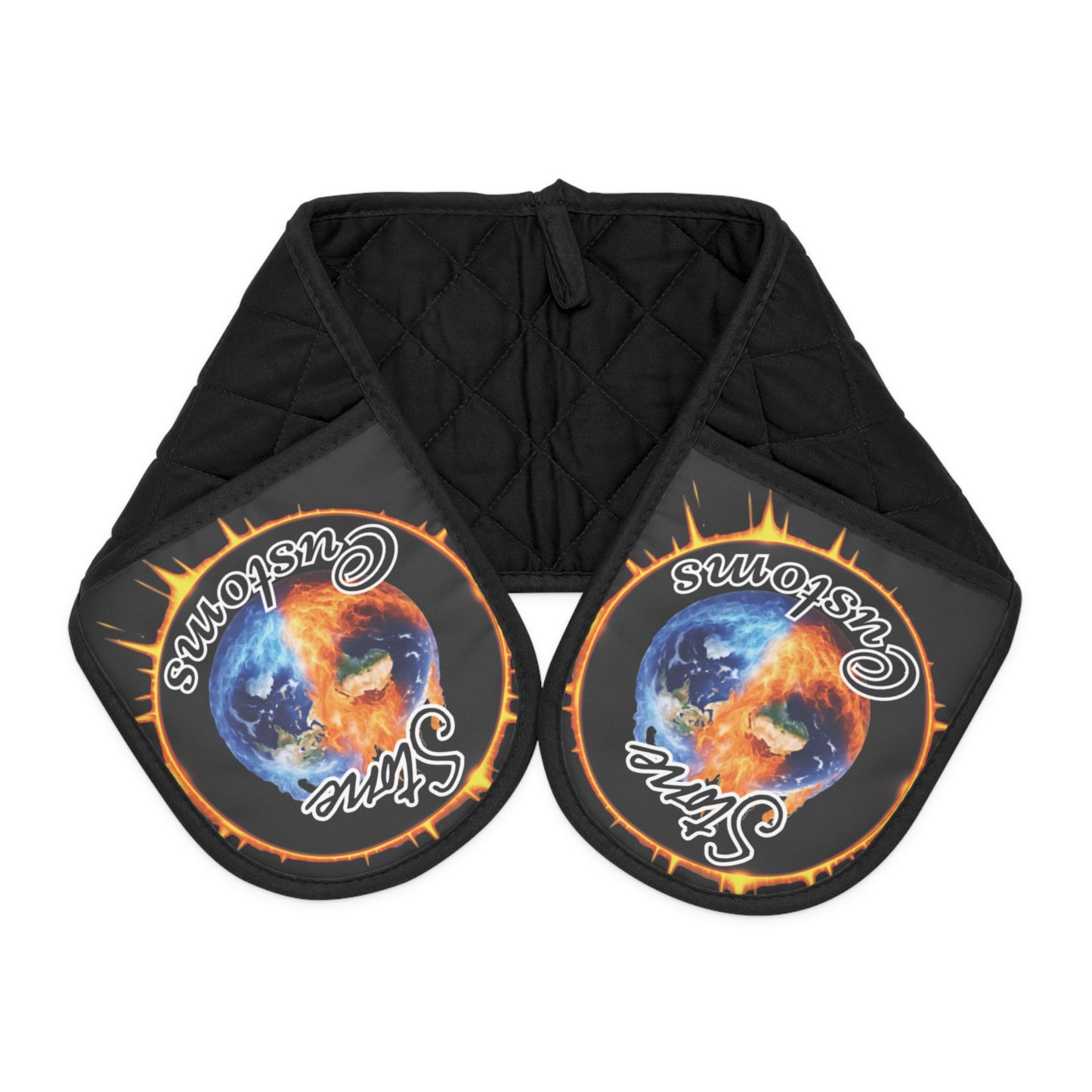 "Stone Customs" Logo Oven Mitts