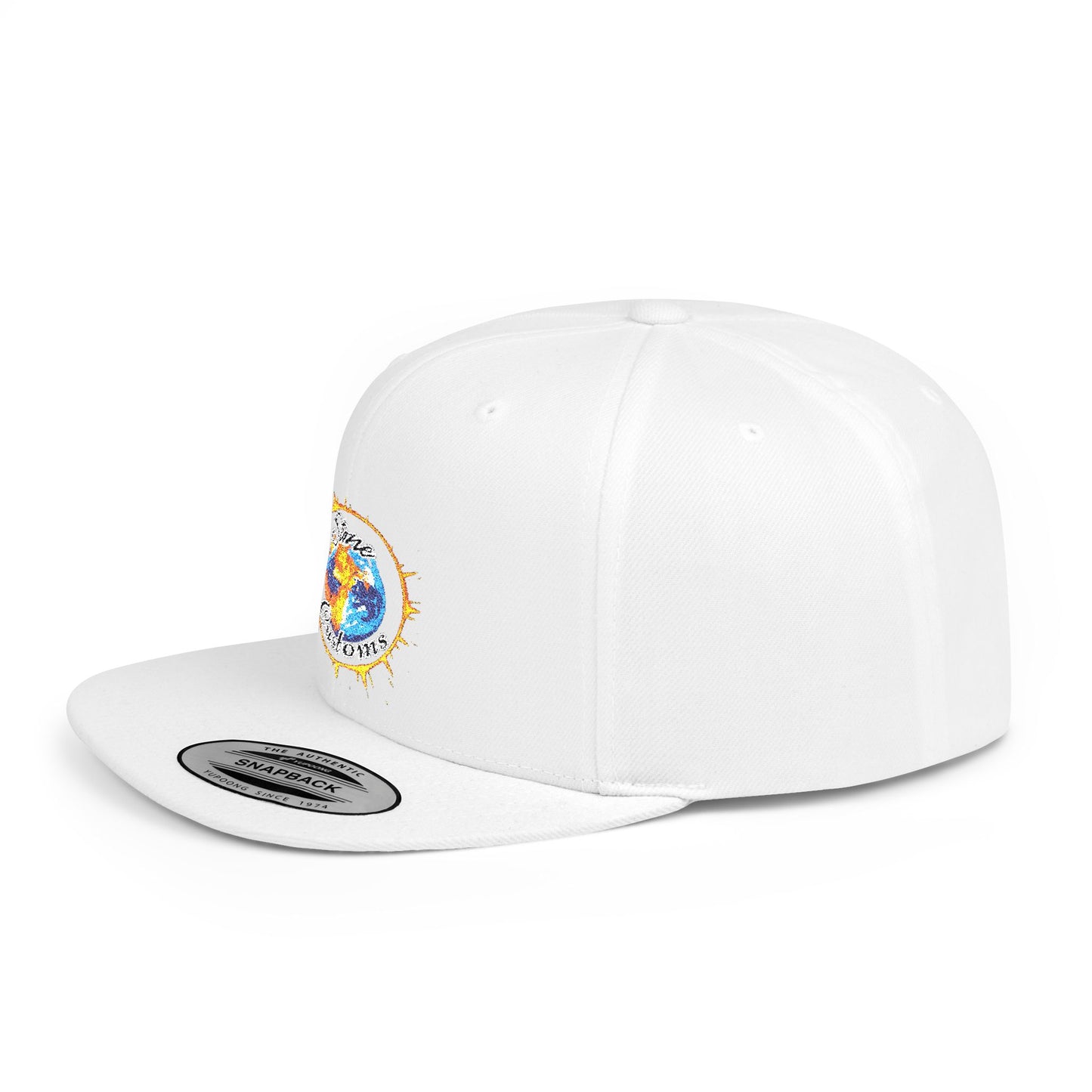 "Stone Customs" Logo Flat Bill Snapback