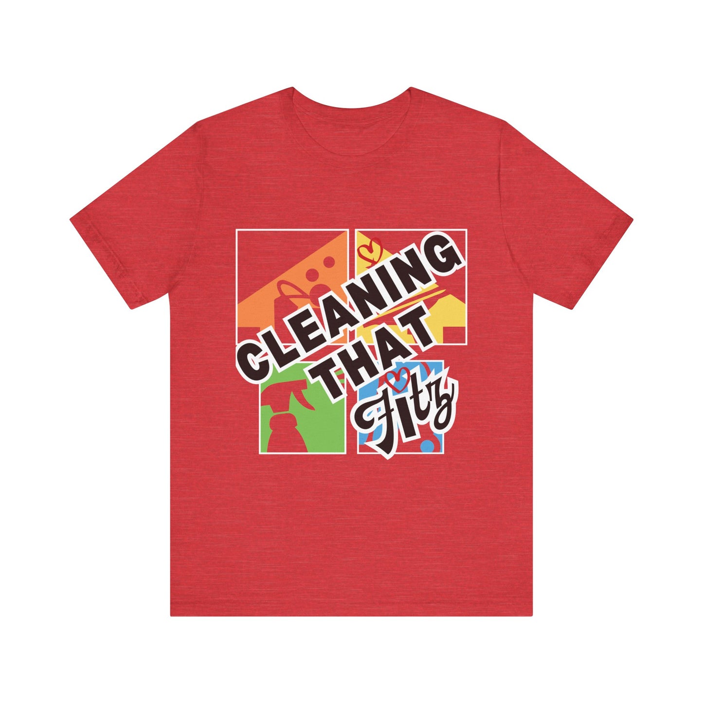 "Cleaning That Fitz" Logo Unisex Jersey Short Sleeve Tee