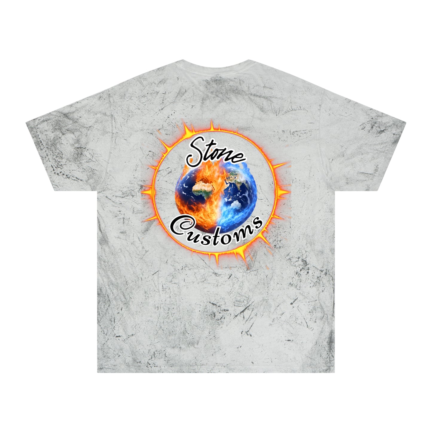 "Stone Customs" Logo on back Unisex Color Blast T-Shirt