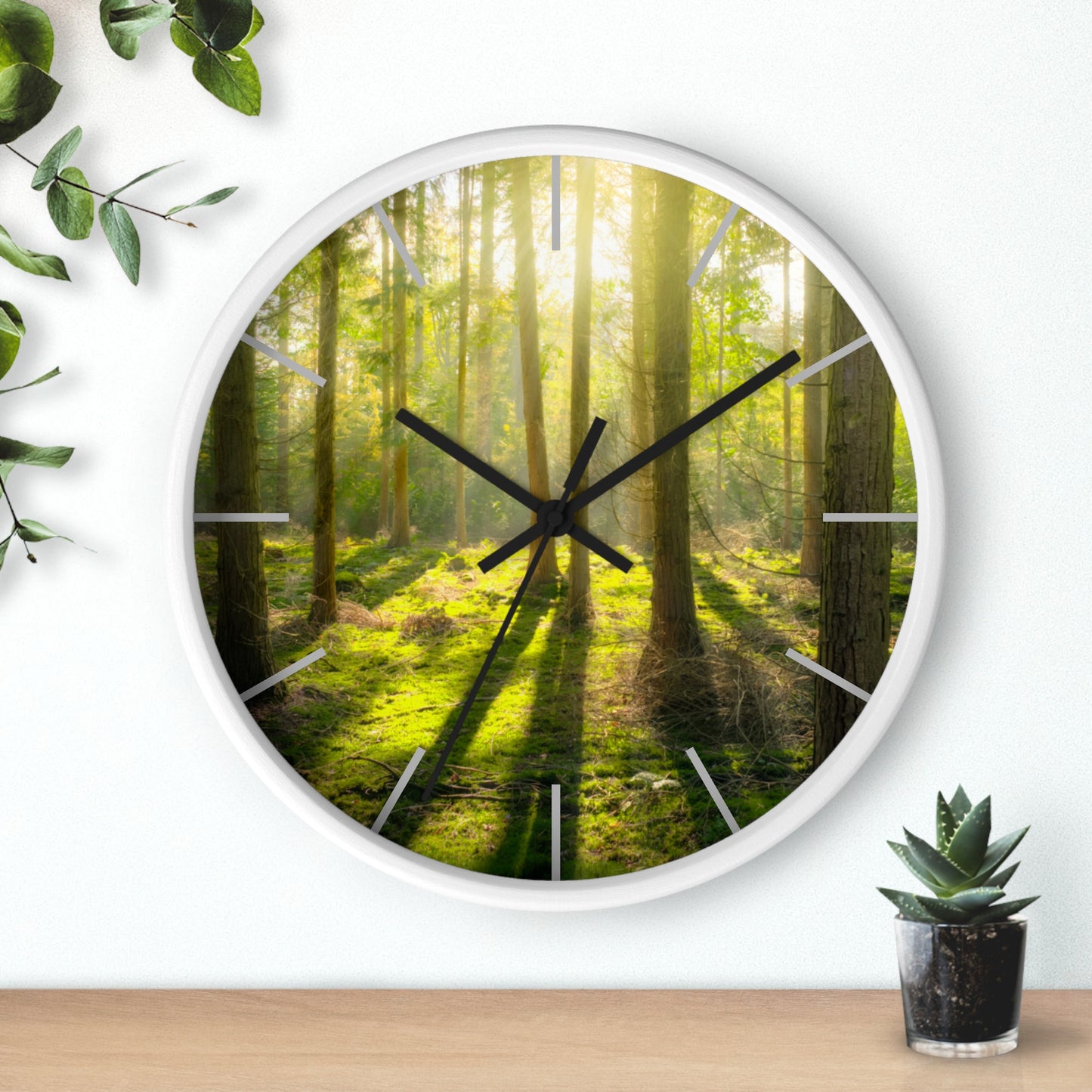 "Mossy Woodland" Wall Clock