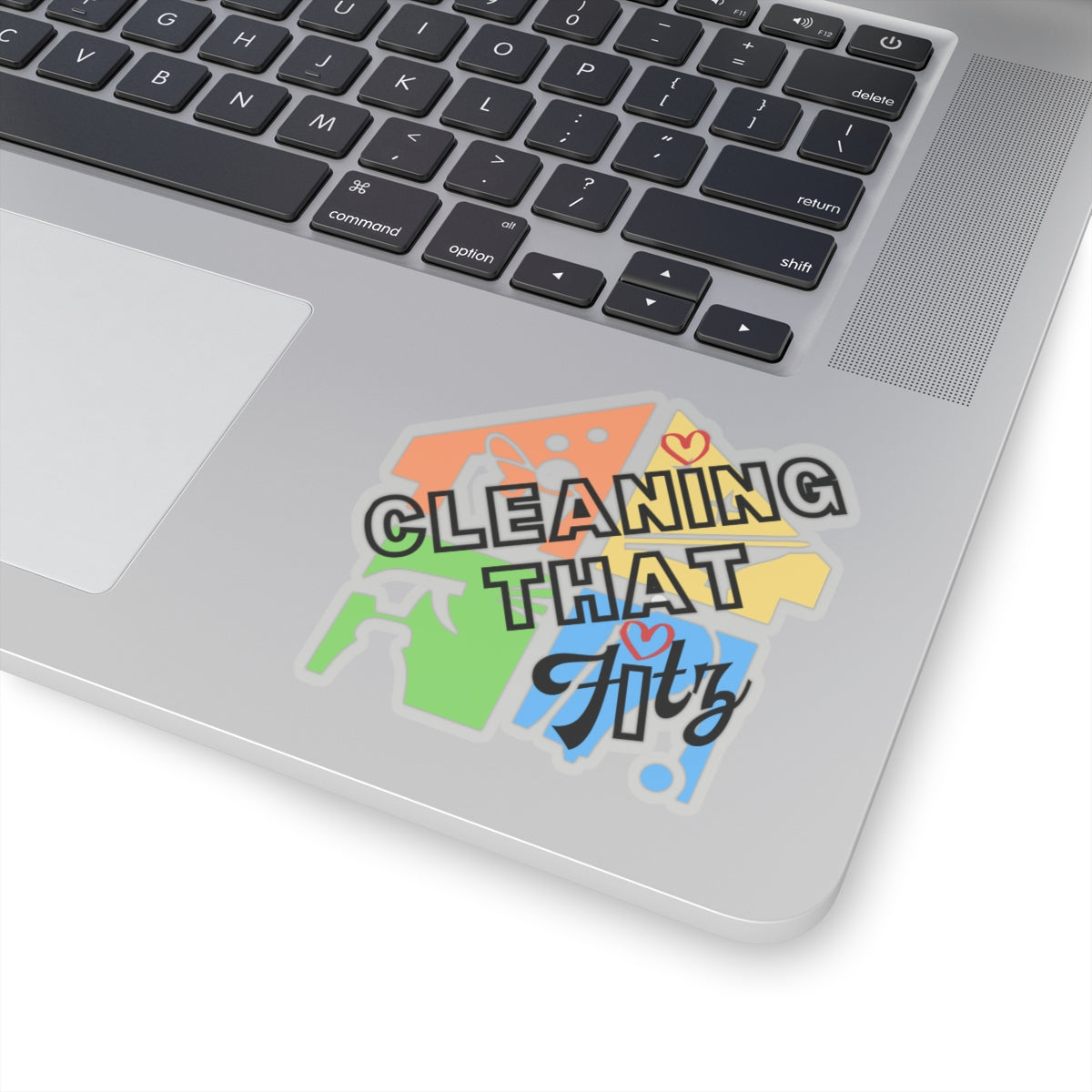 "Cleaning That Fitz" Logo Kiss-Cut Stickers