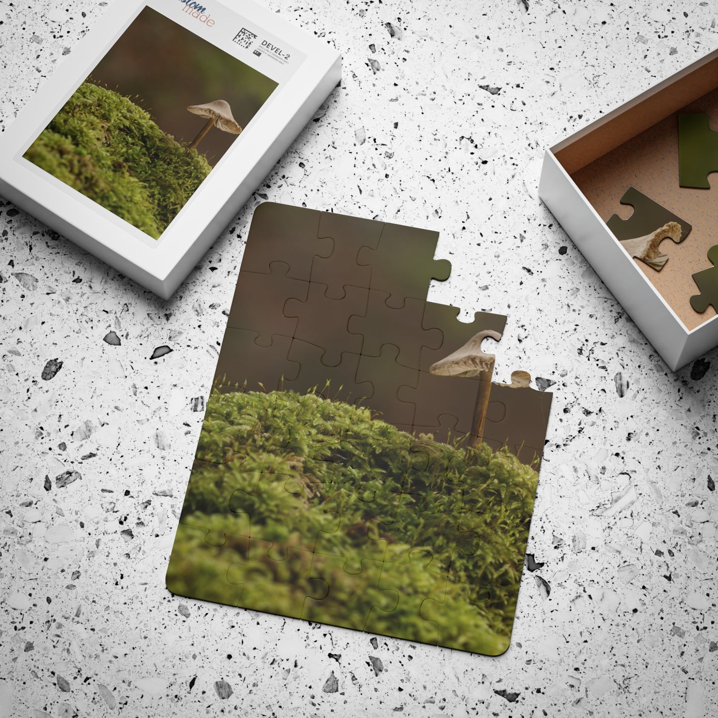 "Mushroom on Mossy Mound" Kids' Puzzle, 30-Piece