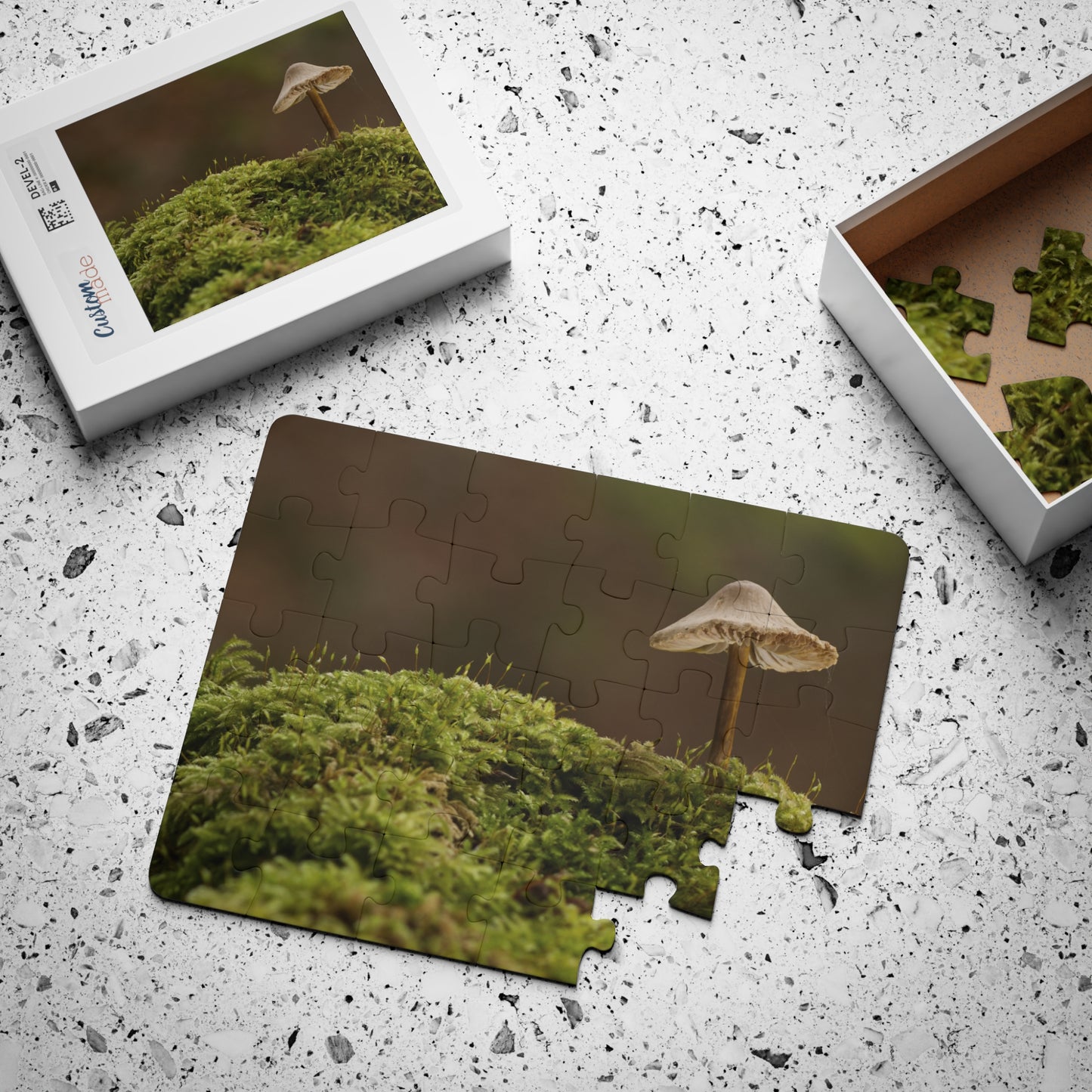 "Mushroom on Mossy Mound" Kids' Puzzle, 30-Piece