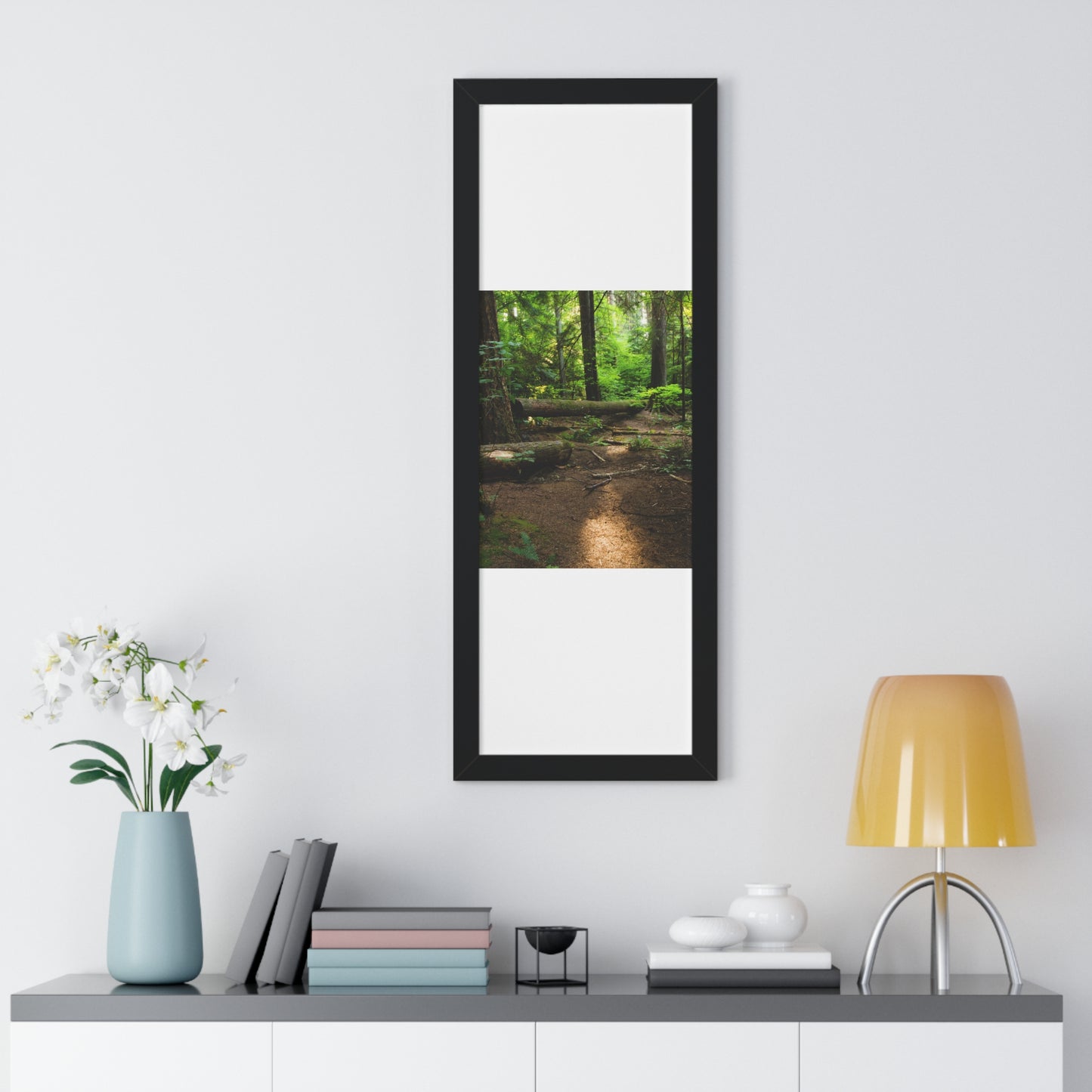 "Fallen Tree" Framed Vertical Poster