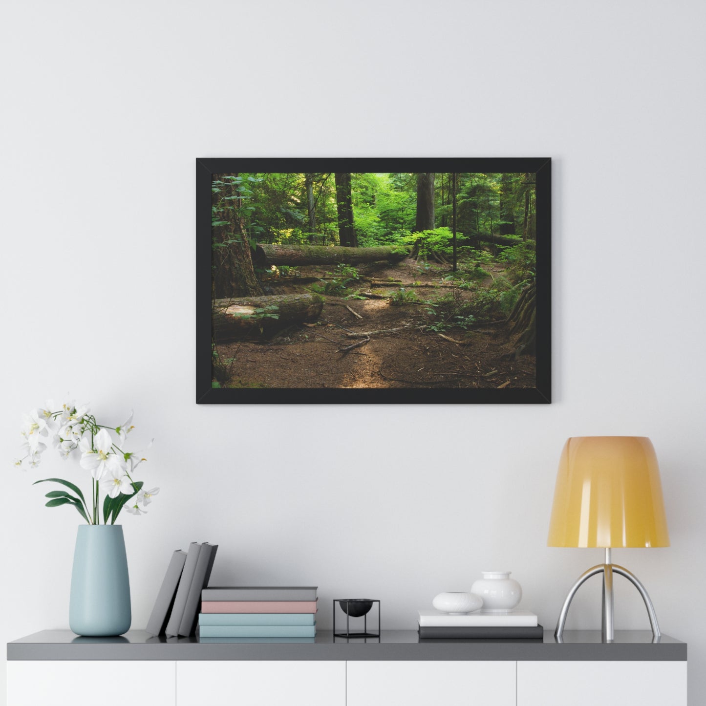 "Fallen Tree" Framed Horizontal Poster