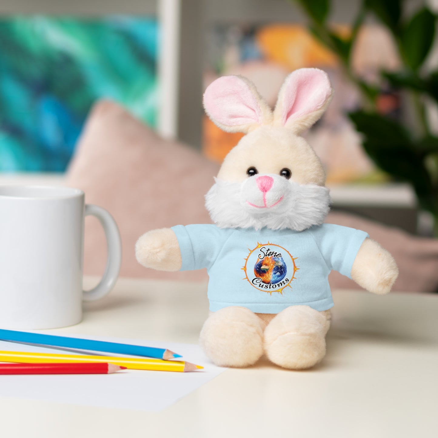 "Stone Customs" Stuffed Animals with Logo Tee