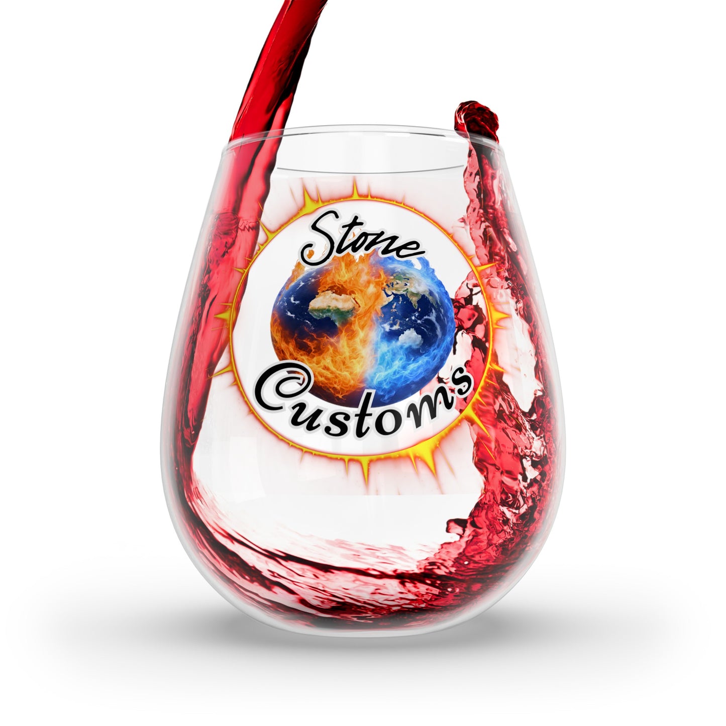 "Stone Customs" Stemless Wine Glass, 11.75oz