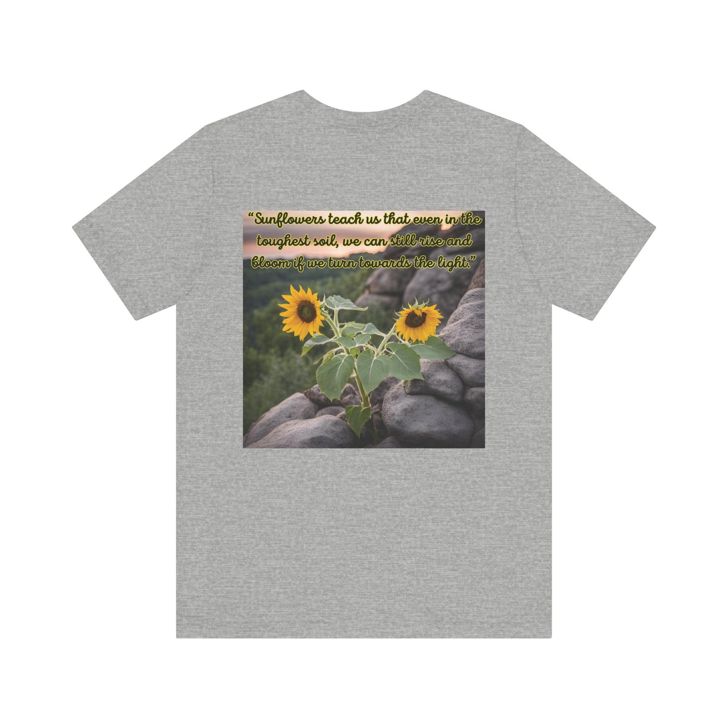 "Sunflower - Rise" Unisex Jersey Short Sleeve Tee 1