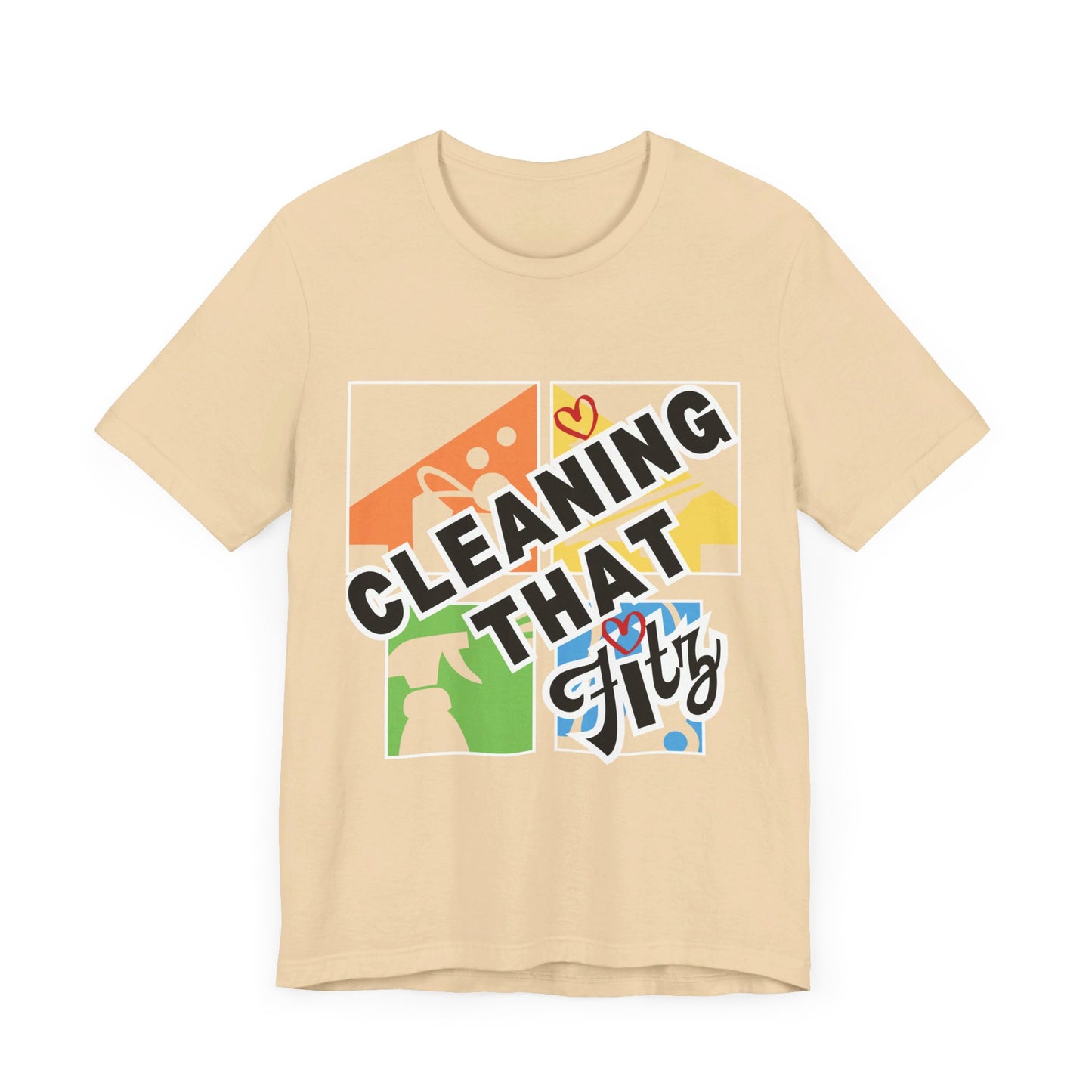 "Cleaning That Fitz" Logo Unisex Jersey Short Sleeve Tee