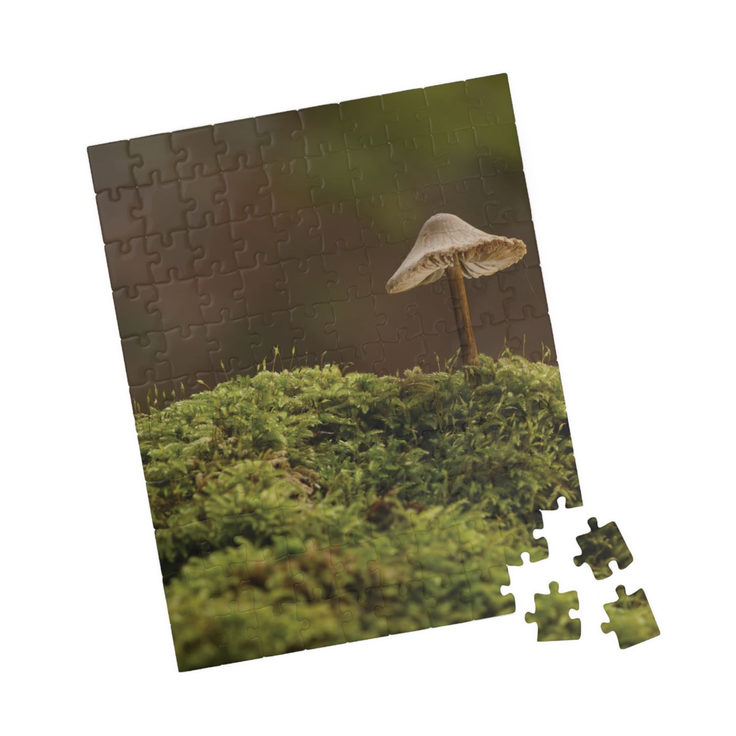 Vertical "Mushroom on Mossy Mound" Puzzle (110, 252, 520, 1014-piece)