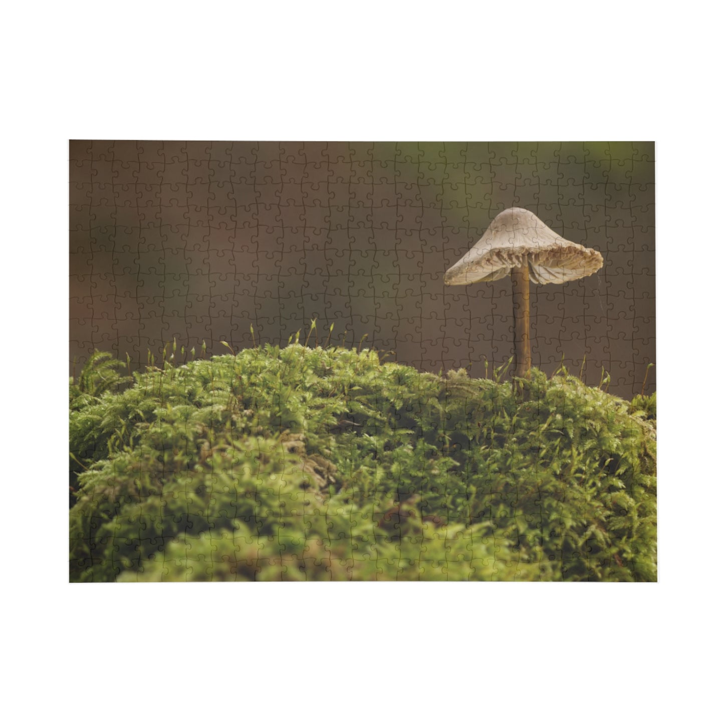 "Mushroom on Mossy Mound" Puzzle (96, 252, 500, 1000-Piece)