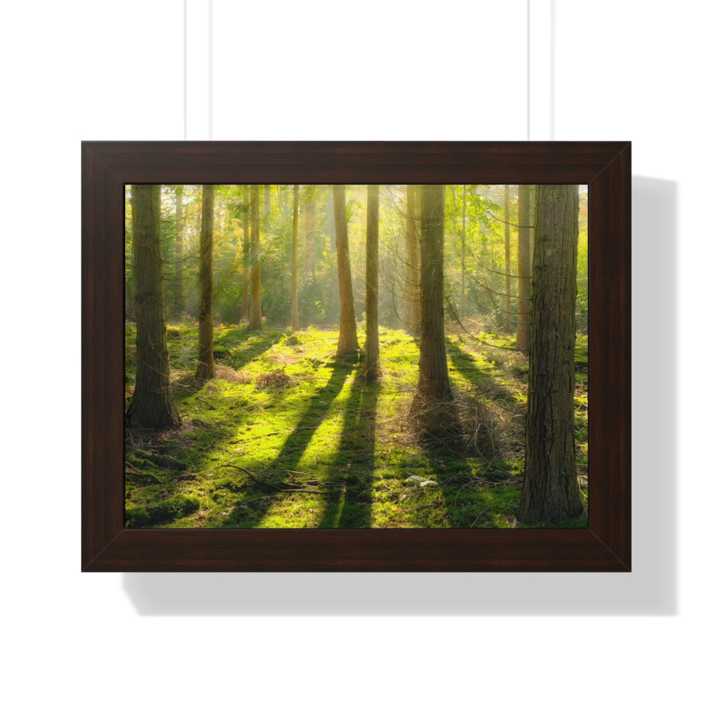 "Mossy Woodland" Framed Horizontal Poster