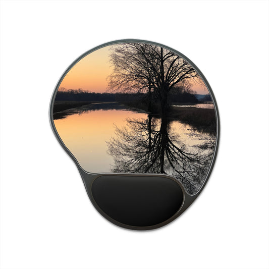 “Reflection At Sunset” Mouse Pad With Wrist Rest