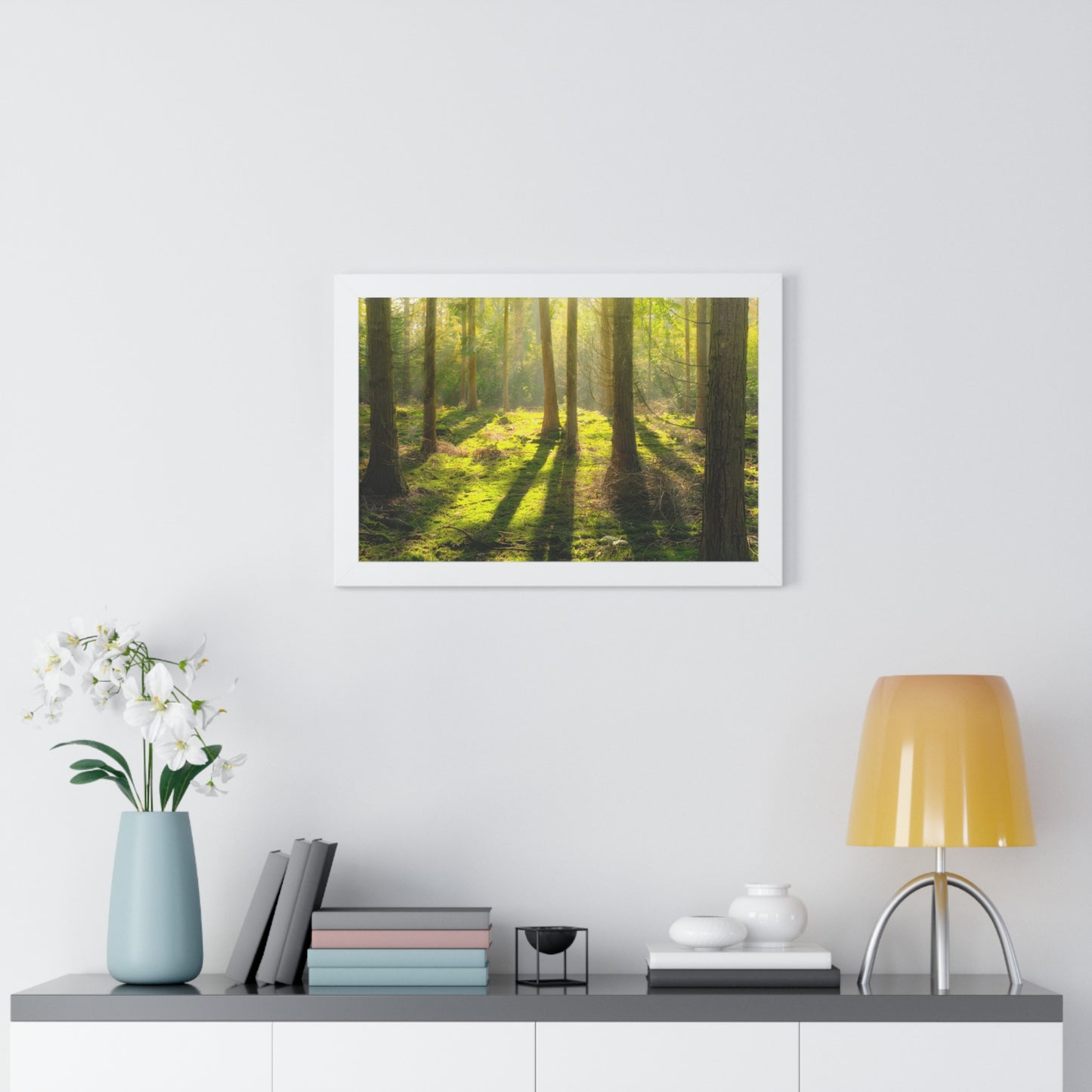 "Mossy Woodland" Framed Horizontal Poster