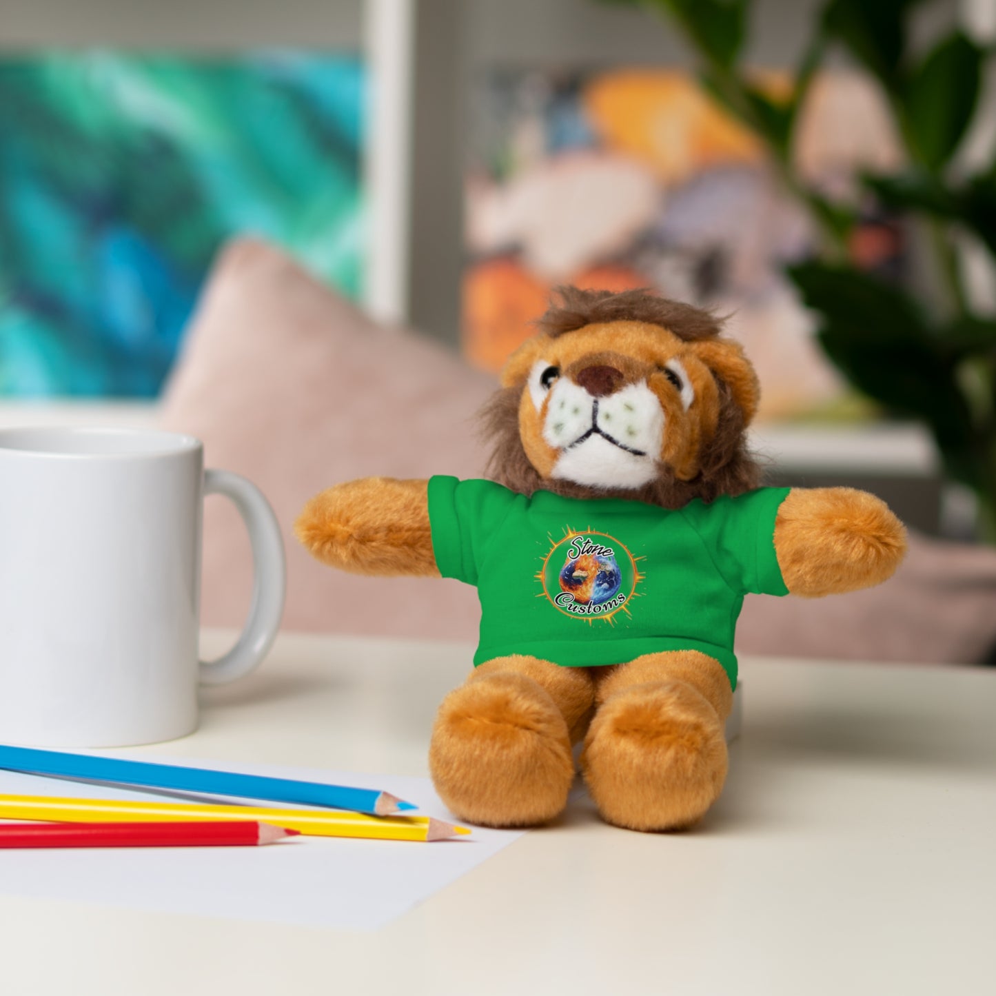 "Stone Customs" Stuffed Animals with Logo Tee