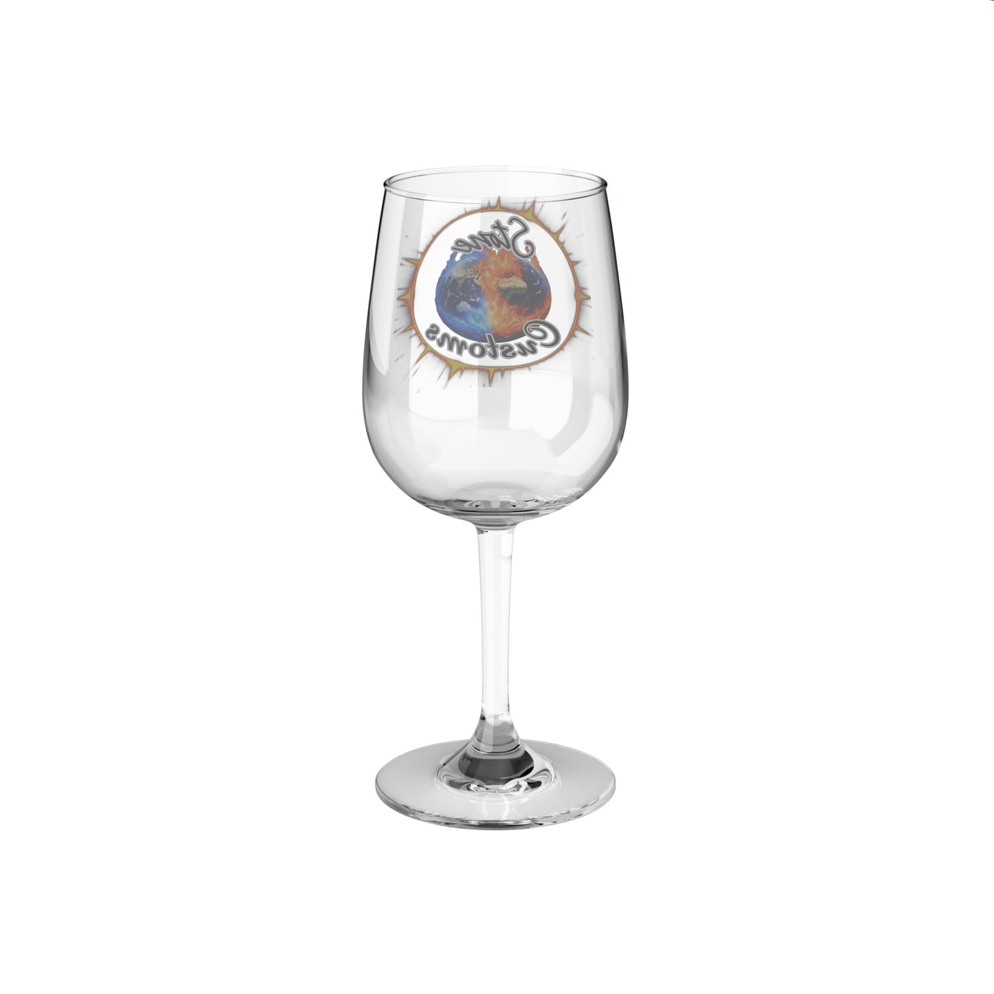 "Stone Customs" Wine Glass, 12oz