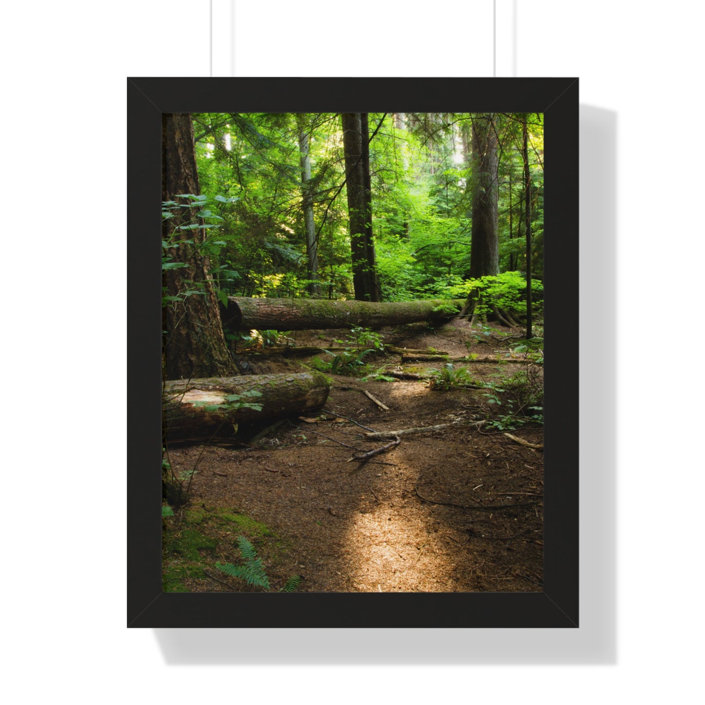 "Fallen Tree" Framed Vertical Poster