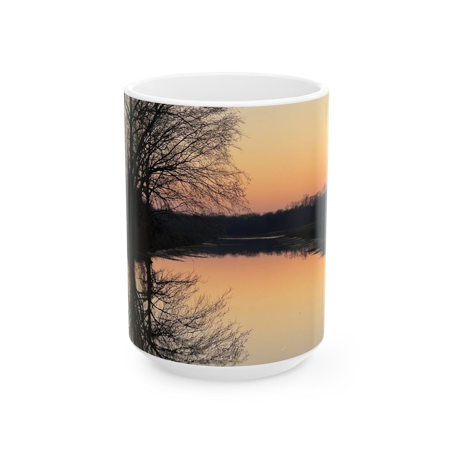 “Reflection At Sunset” Ceramic Mug, (11oz, 15oz)