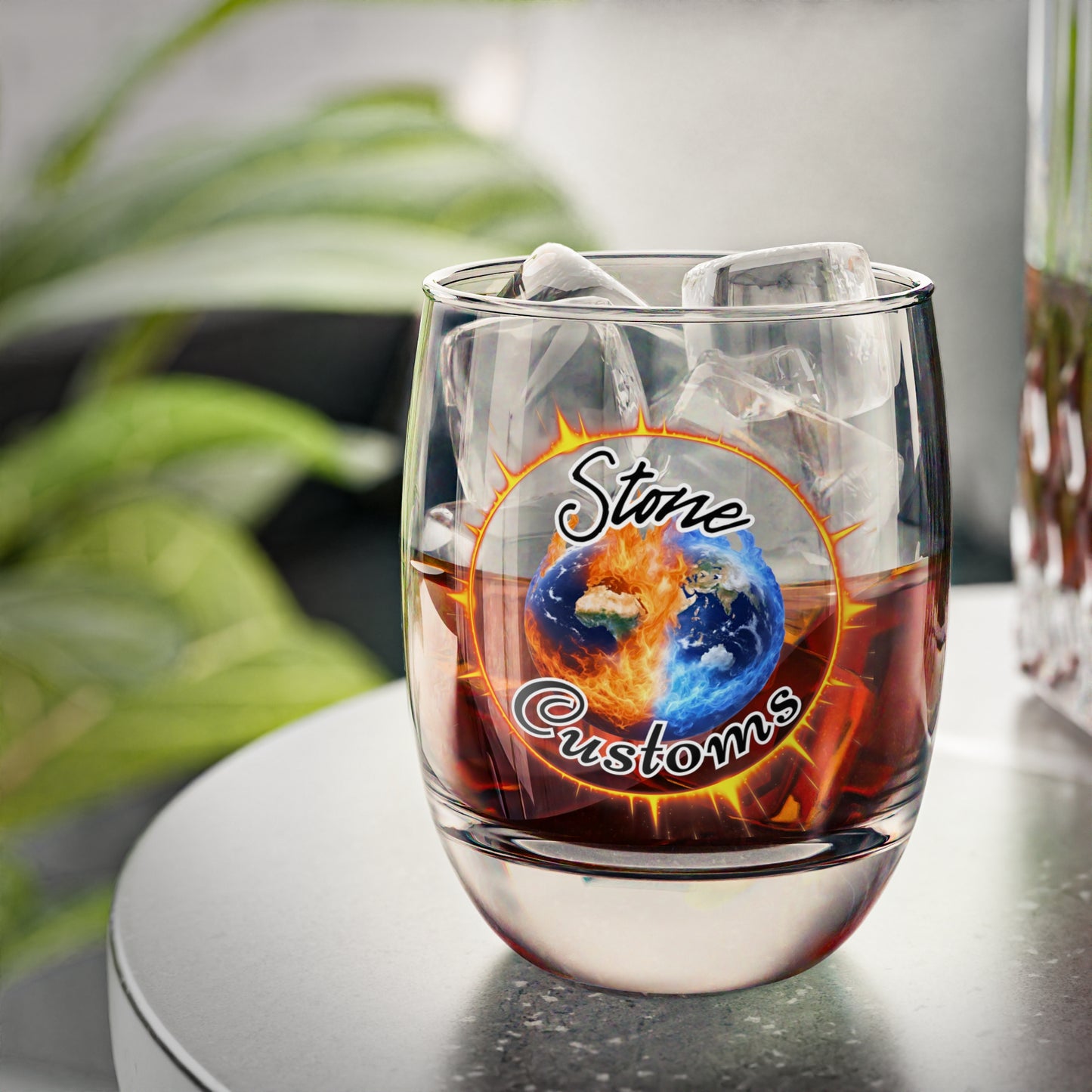 "Stone Customs" Whiskey Glass