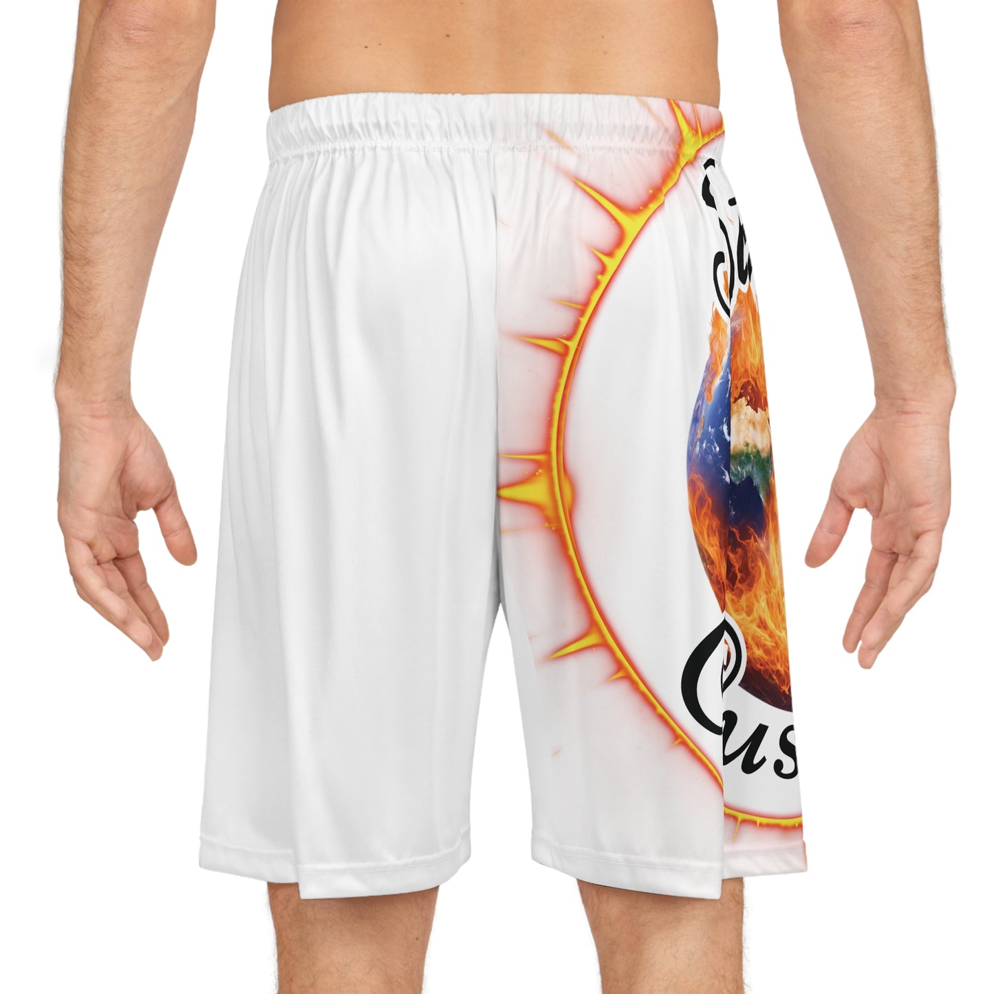 "Stone Customs" Right Leg Basketball Shorts (AOP)