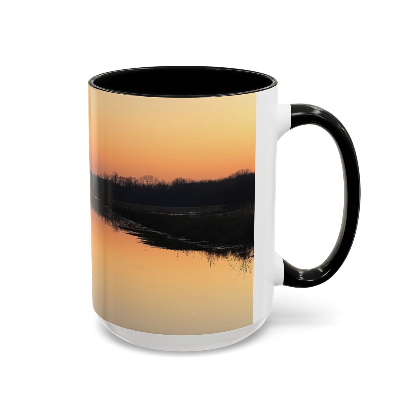“Reflection At Sunset” Accent Coffee Mug (11, 15oz)