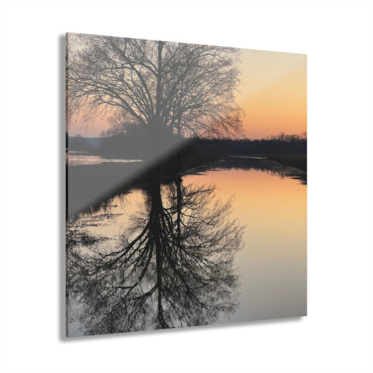 “Reflection At Sunset” Acrylic Prints (French Cleat Hanging)