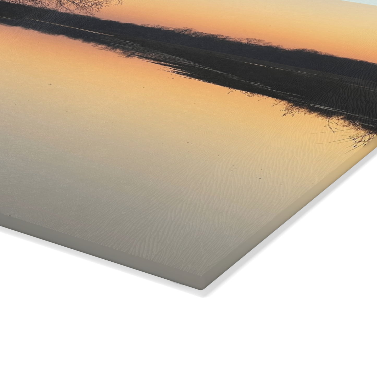 "Reflections At Sunset" Glass Cutting Board