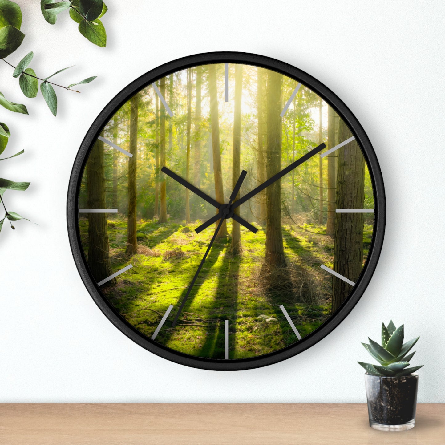 "Mossy Woodland" Wall Clock