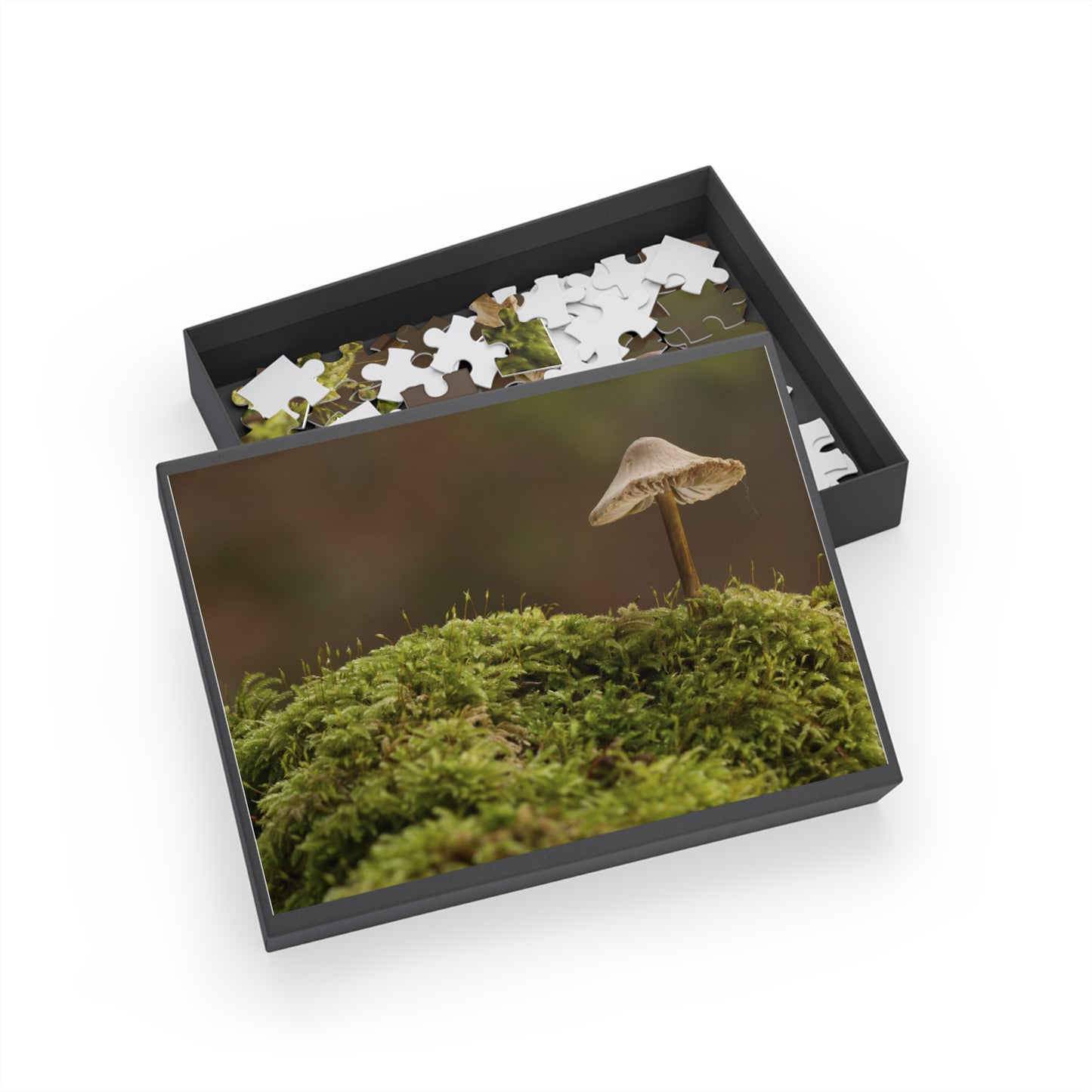 "Mushroom on Mossy Mound" Puzzle (96, 252, 500, 1000-Piece)