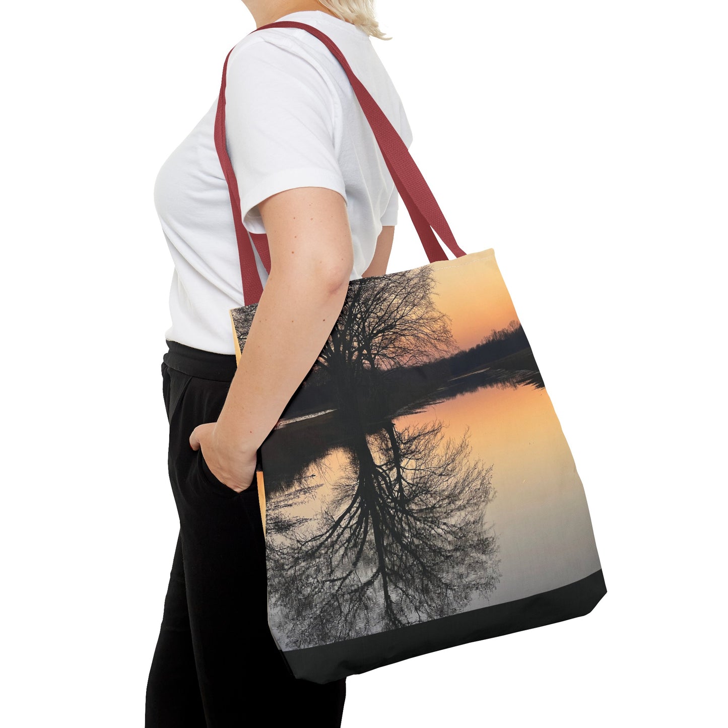 “Reflection At Sunset” Tote Bag (AOP)