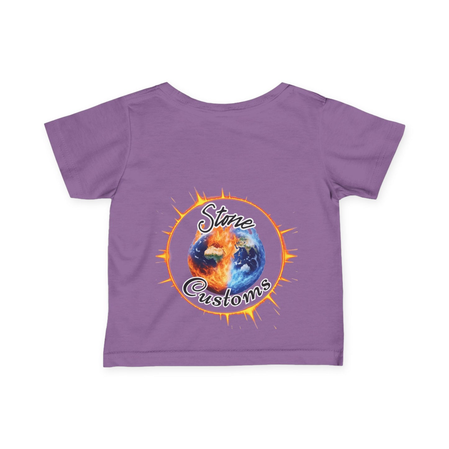 "Relax, The Boss Is Here" Infant Fine Jersey Tee w/Logo on Back