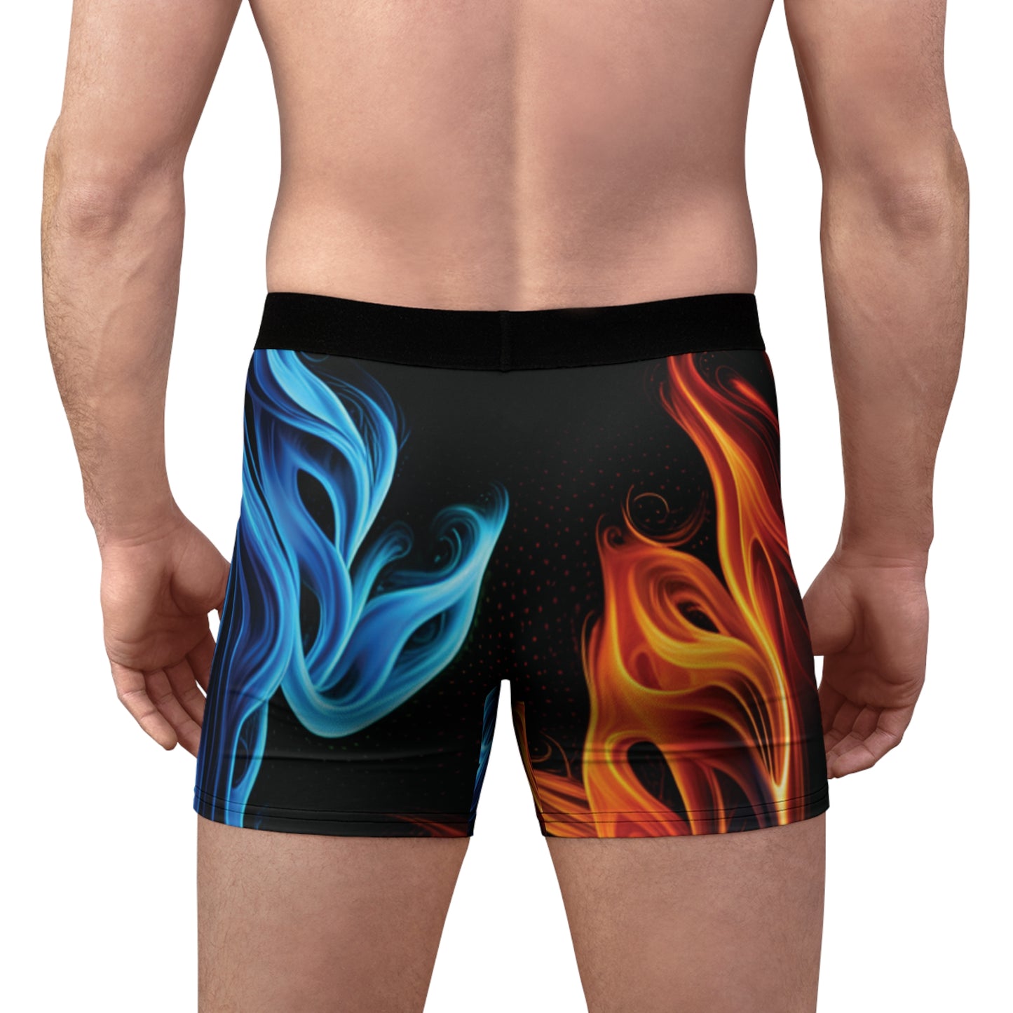 "Dancing Flames" Men's Boxer Briefs (AOP)