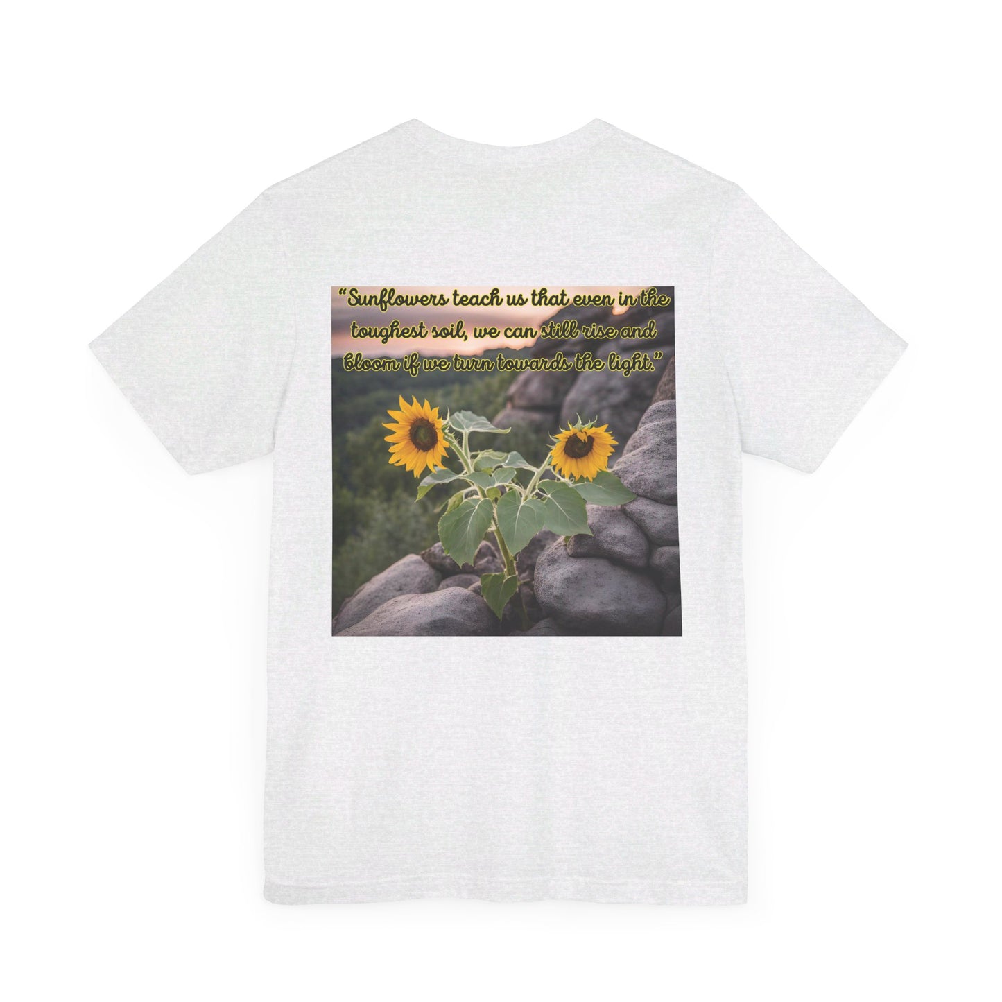 "Sunflower - Rise" Unisex Jersey Short Sleeve Tee 1