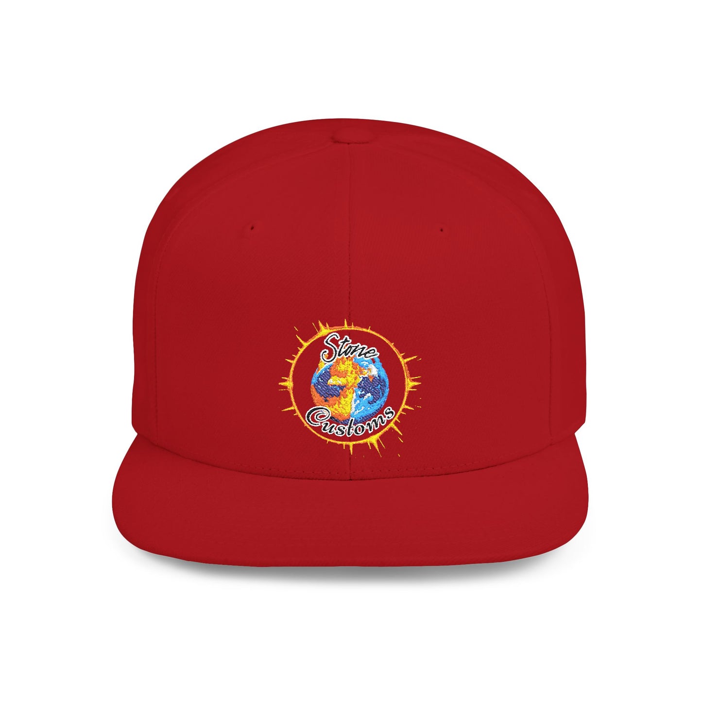 "Stone Customs" Logo Flat Bill Snapback
