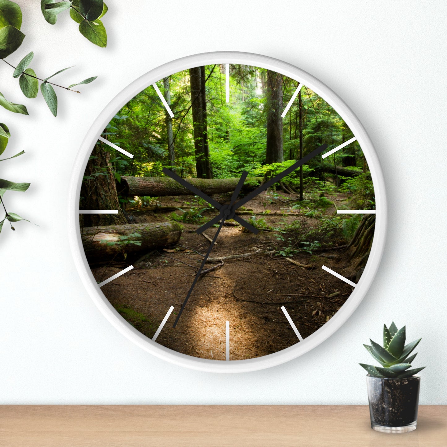 "Fallen Tree" Wall Clock