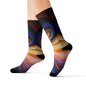 "Cosmic Spiral" Sublimation Socks