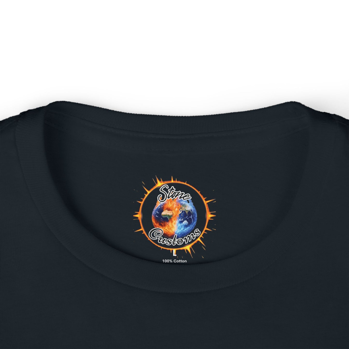 "Stone Customs" Logo on Back Kids Fine Jersey Tee