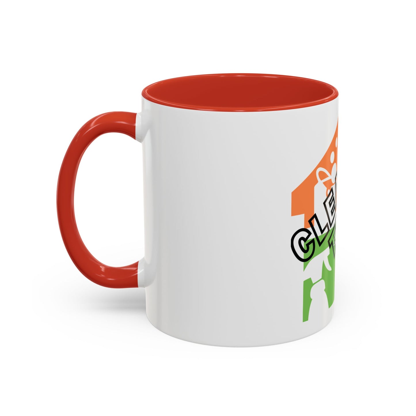 "Cleaning That Fitz" Logo Accent Coffee Mug (11, 15oz)