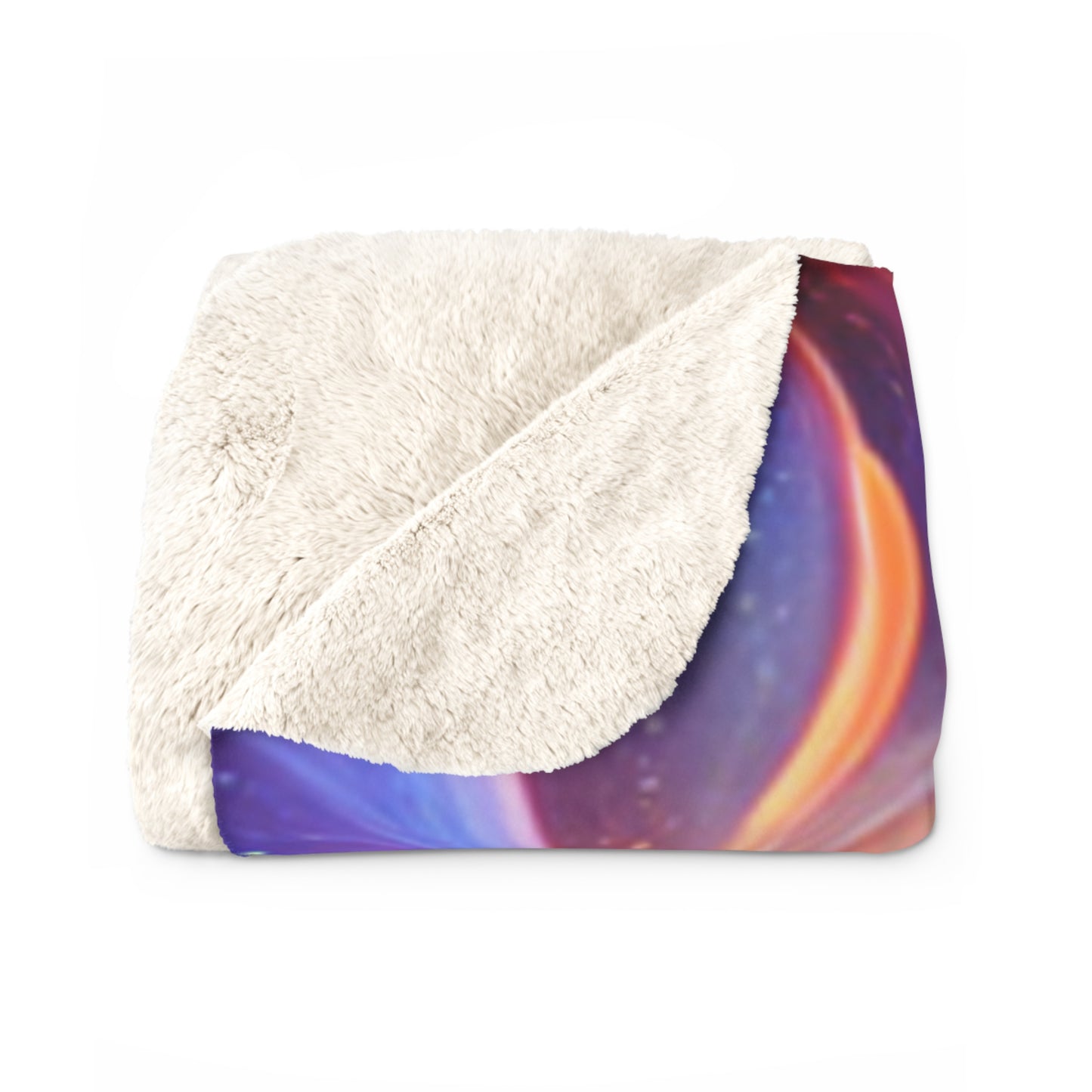 "Cosmic Spiral" Sherpa Fleece Blanket