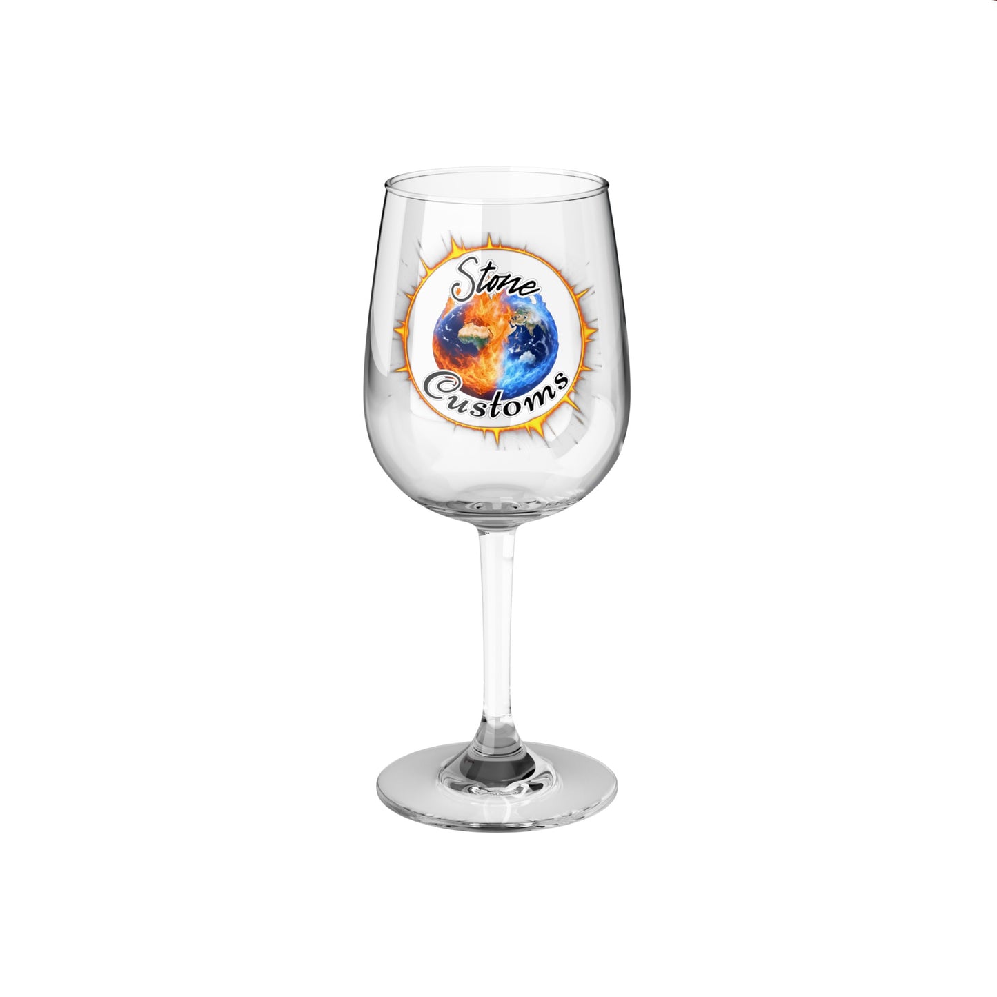 "Stone Customs" Wine Glass, 12oz