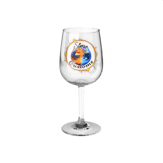 "Stone Customs" Wine Glass, 12oz