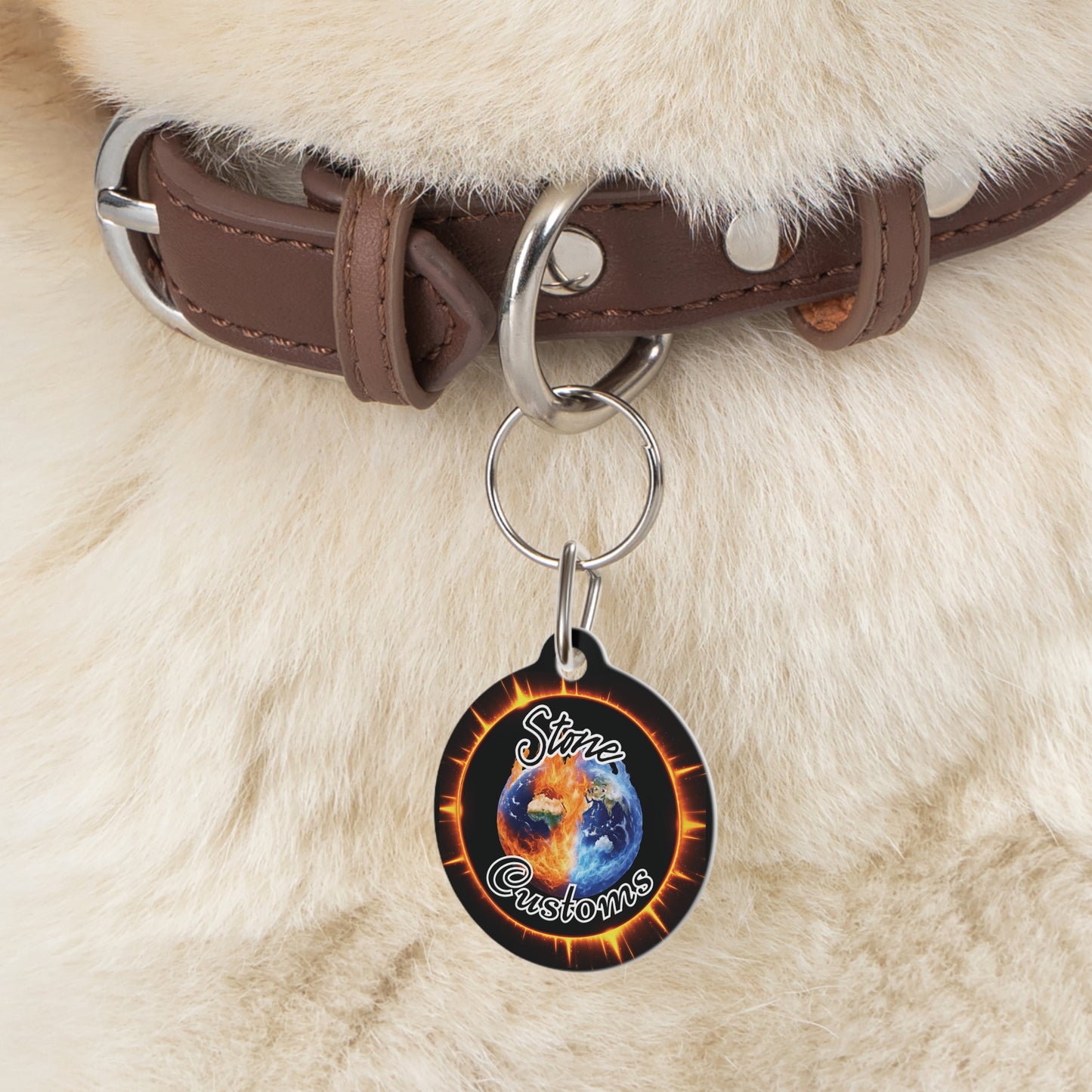 "Stone Customs" Logo Pet Tag